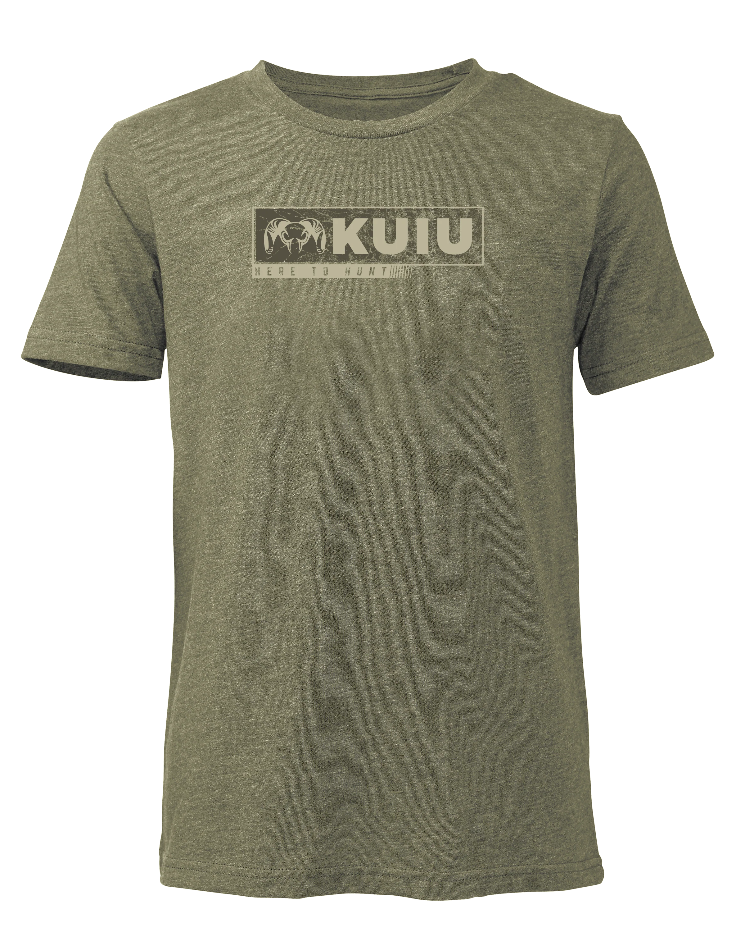 Youth Here to Hunt Gritstone T-Shirt | Military Green