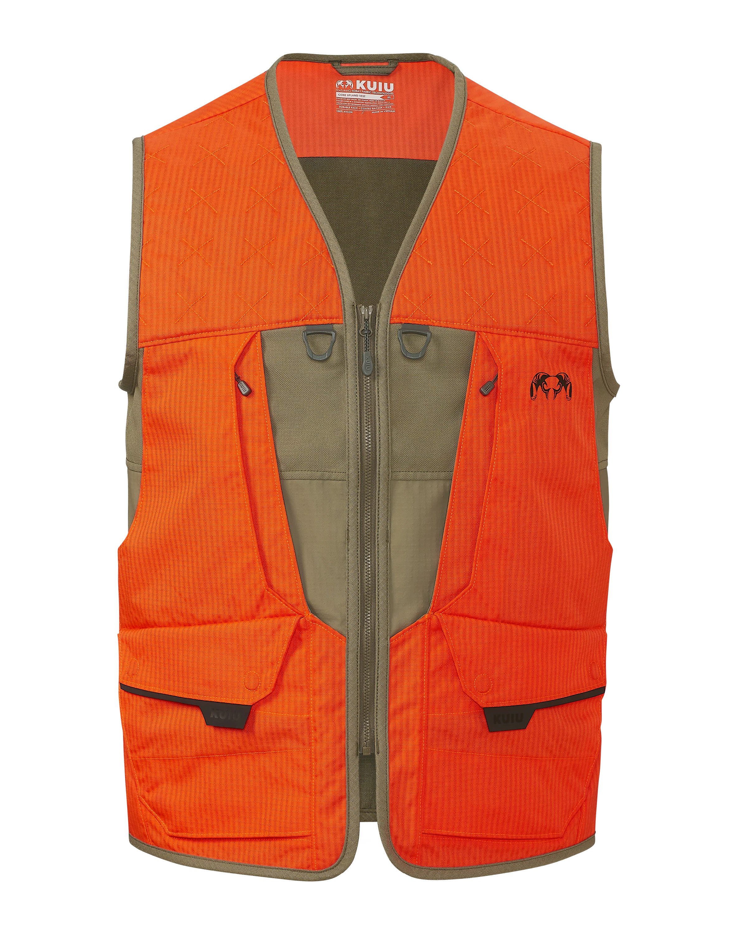 Core Upland Vest | Khaki/Blaze Orange