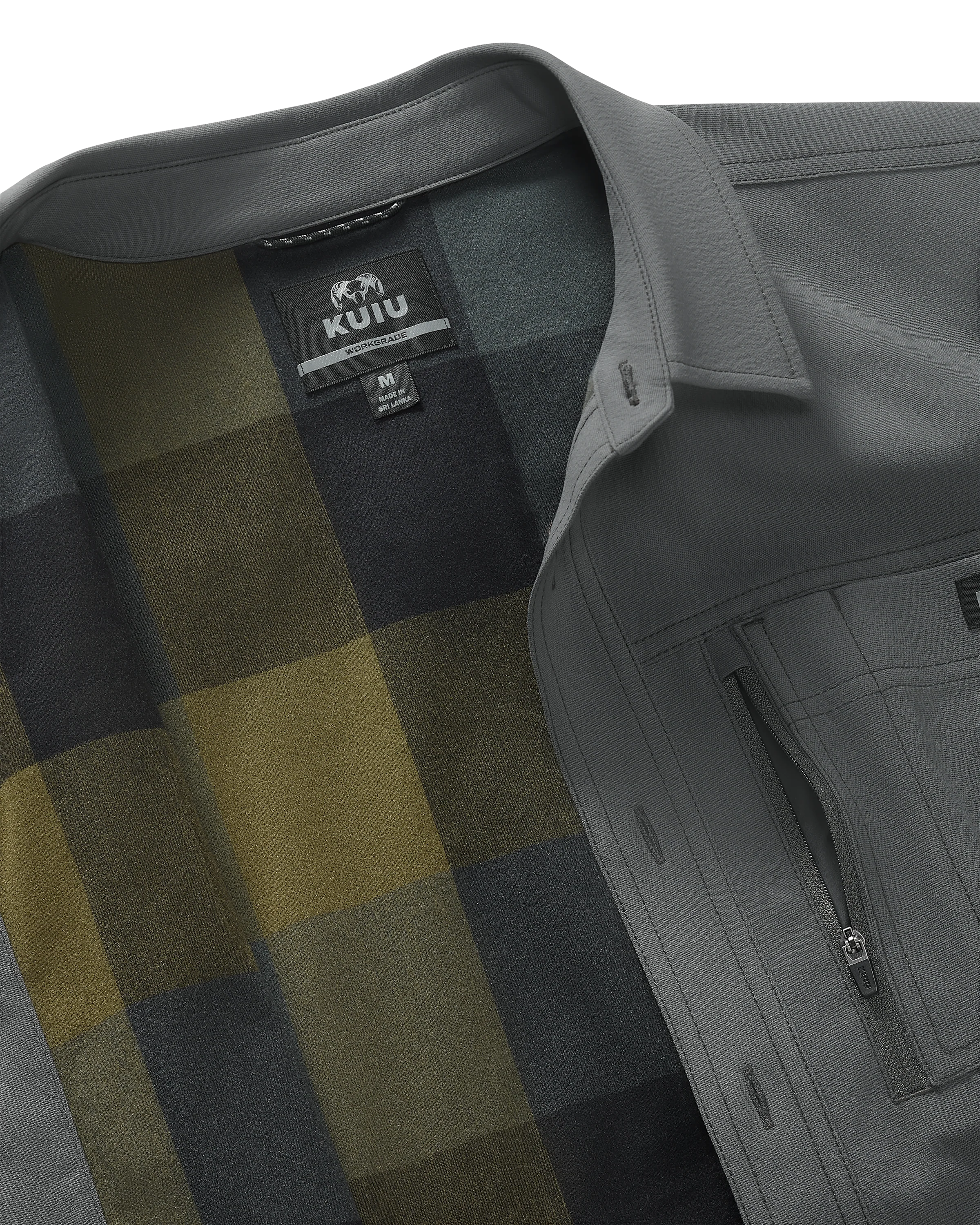 Motive Flannel Lined Shirt Jacket | Gunmetal