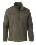 Sherpa Fleece Zip Pullover | Ash