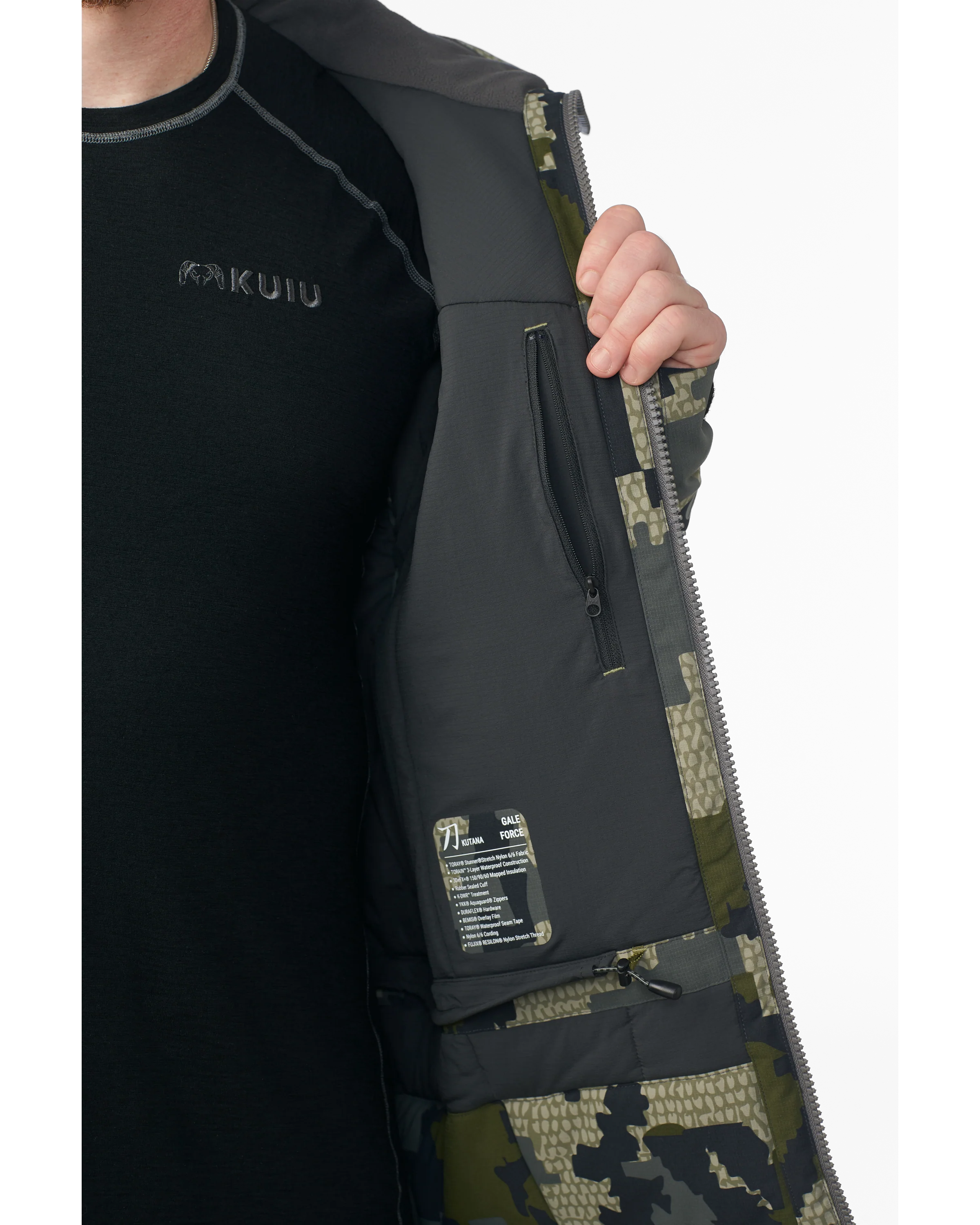 KUIU Kutana Gale Force Hooded Jacket | Verde