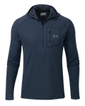 PRO Merino 200 Zip-T Hoodie | Steel Blue