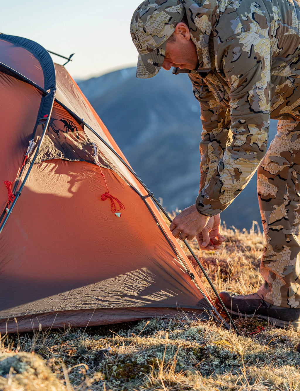 Mountain Star 2 Person Tent Set | Gunmetal-Orange