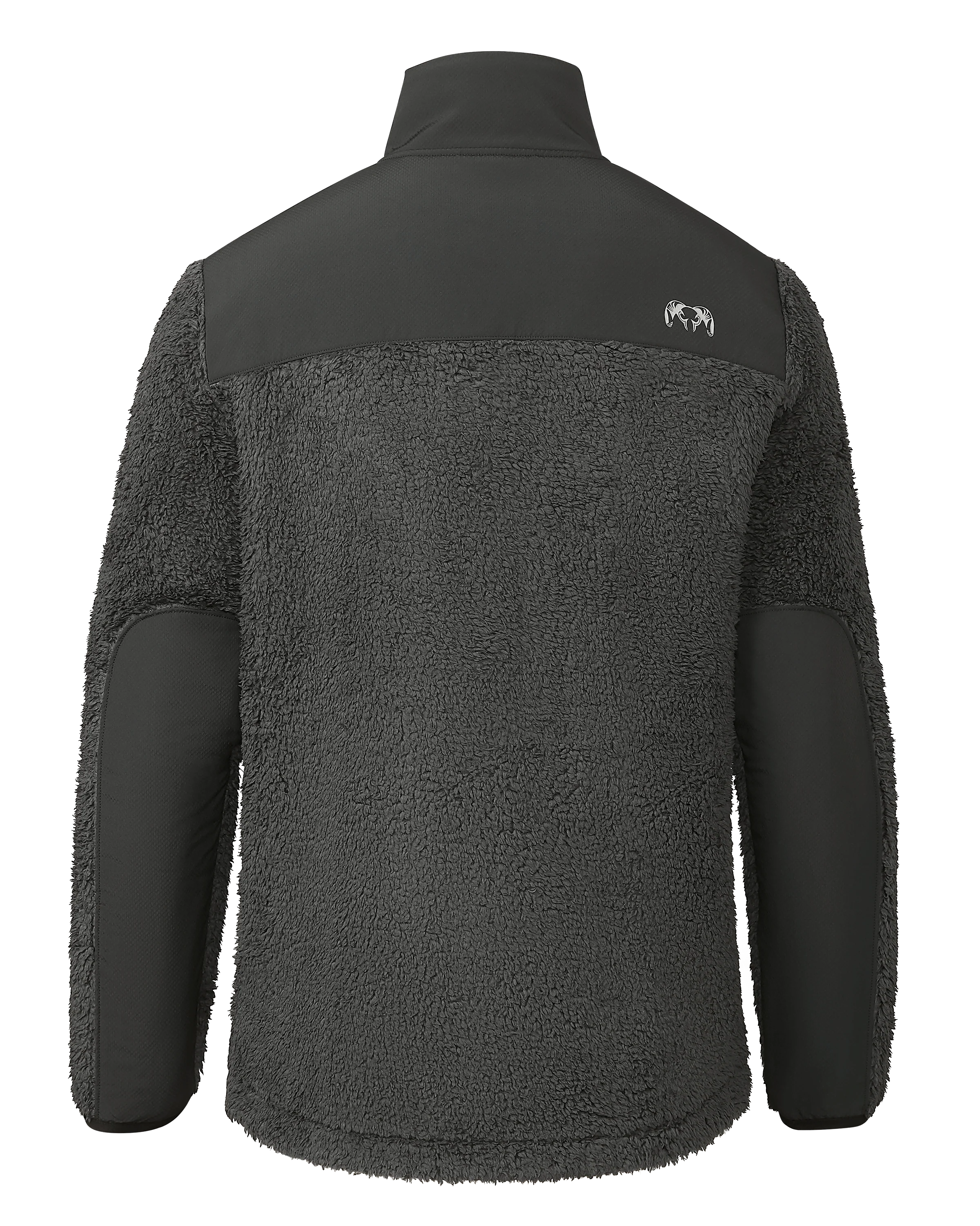 Sherpa Fleece Zip Pullover | Asphalt