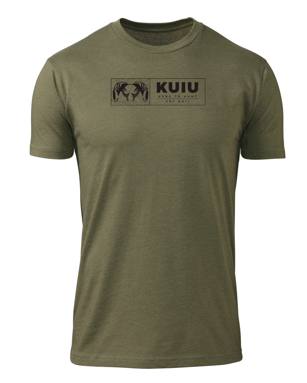 KUIU Topo Block T-Shirt | Military Green