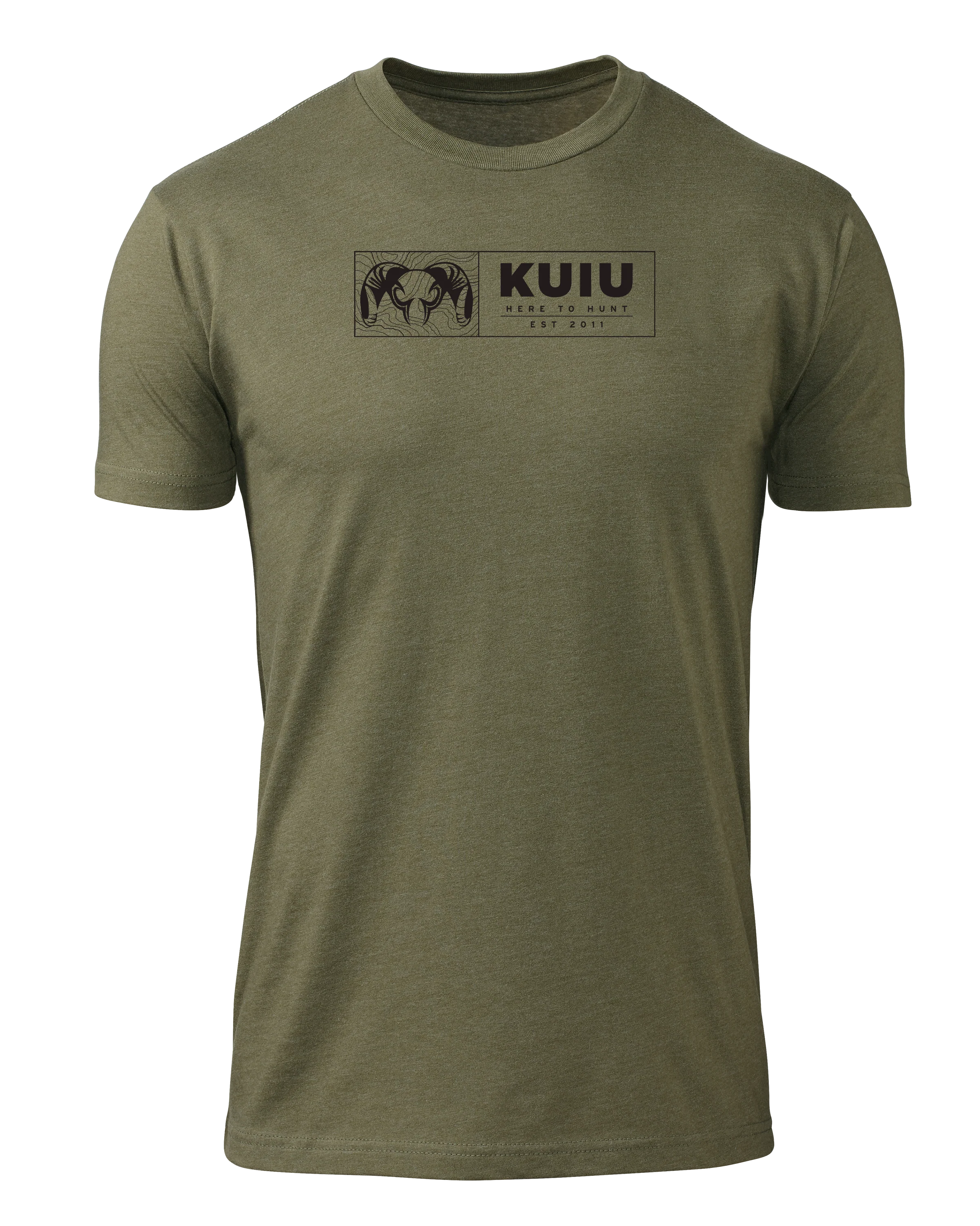 KUIU Topo Block T-Shirt | Military Green