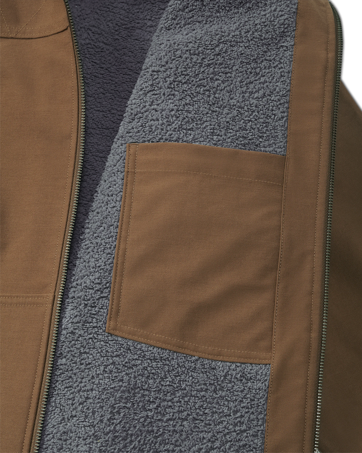 Brawley Hooded Fleece Jacket | Saddle