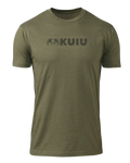 KUIU Topo Block Logo T-Shirt | Military Green