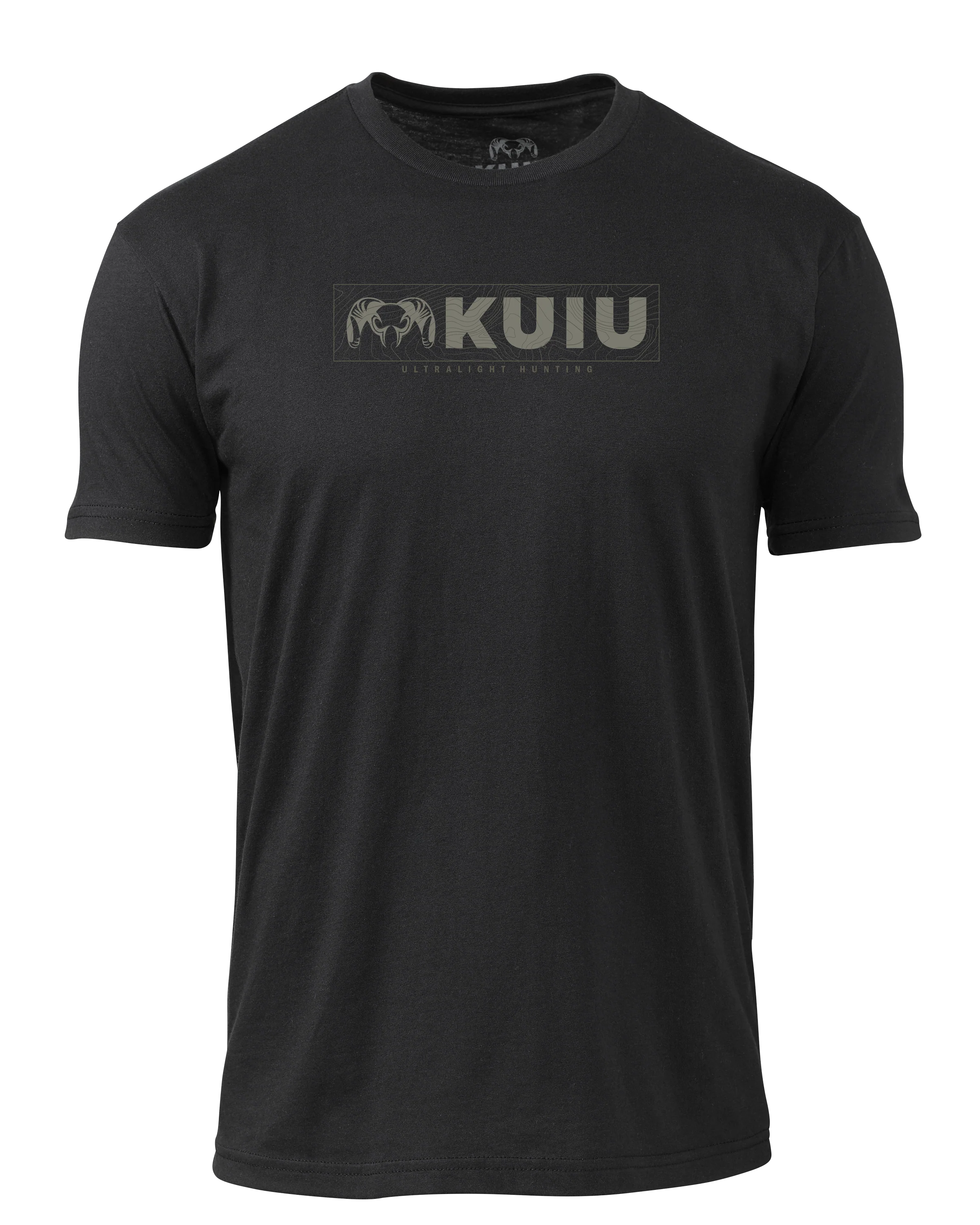 KUIU Topo Block Logo T-Shirt | Black