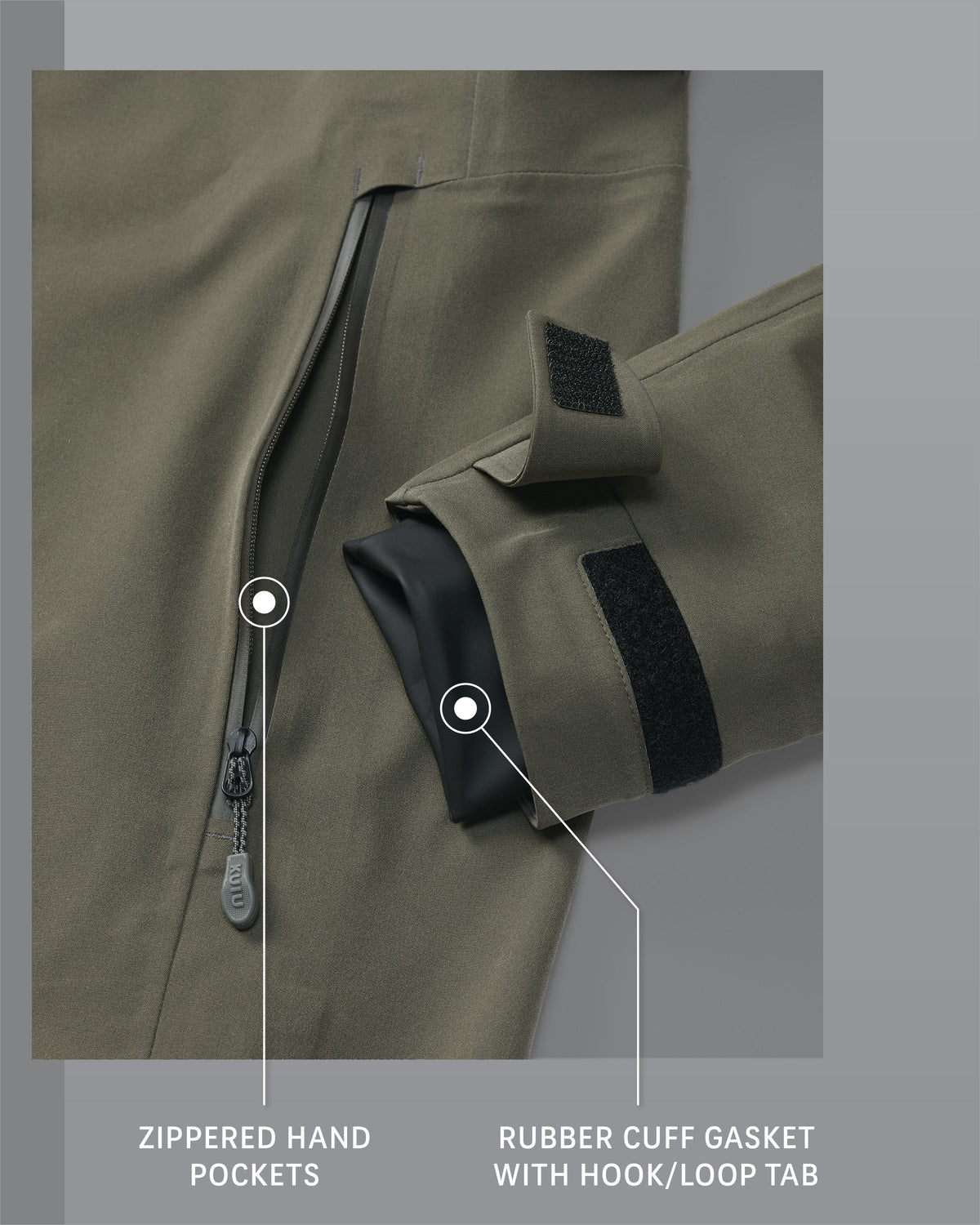 Yukon TR Rain Jacket | Ash