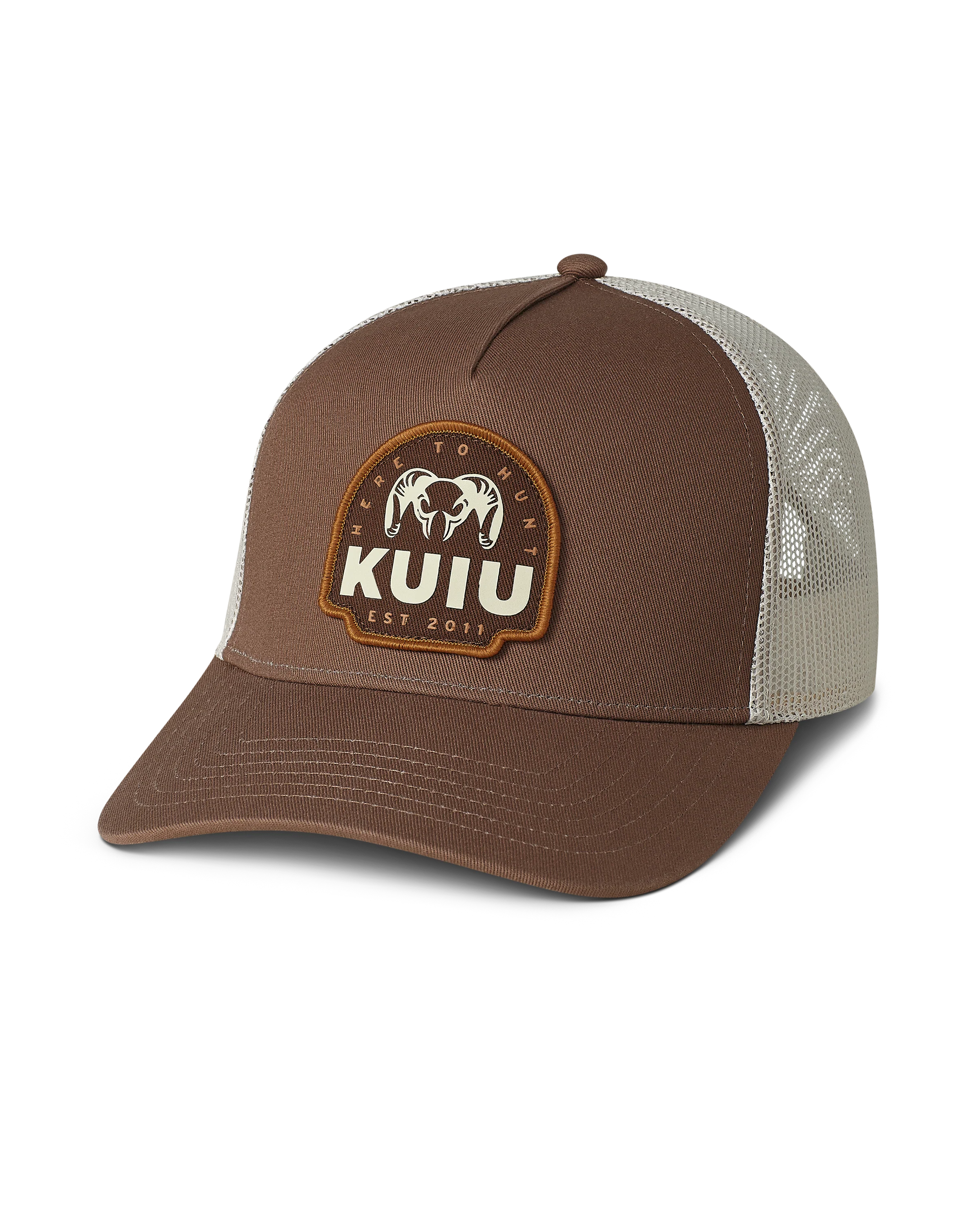 KUIU Here to Hunt Woven Patch Hat | Brown/Tan
