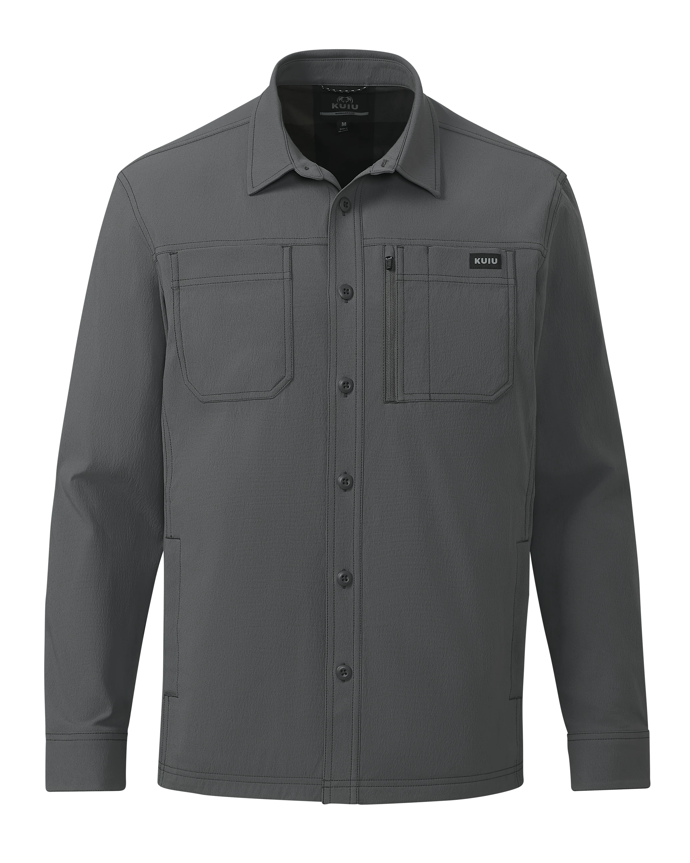 Motive Flannel Lined Shirt Jacket | Gunmetal