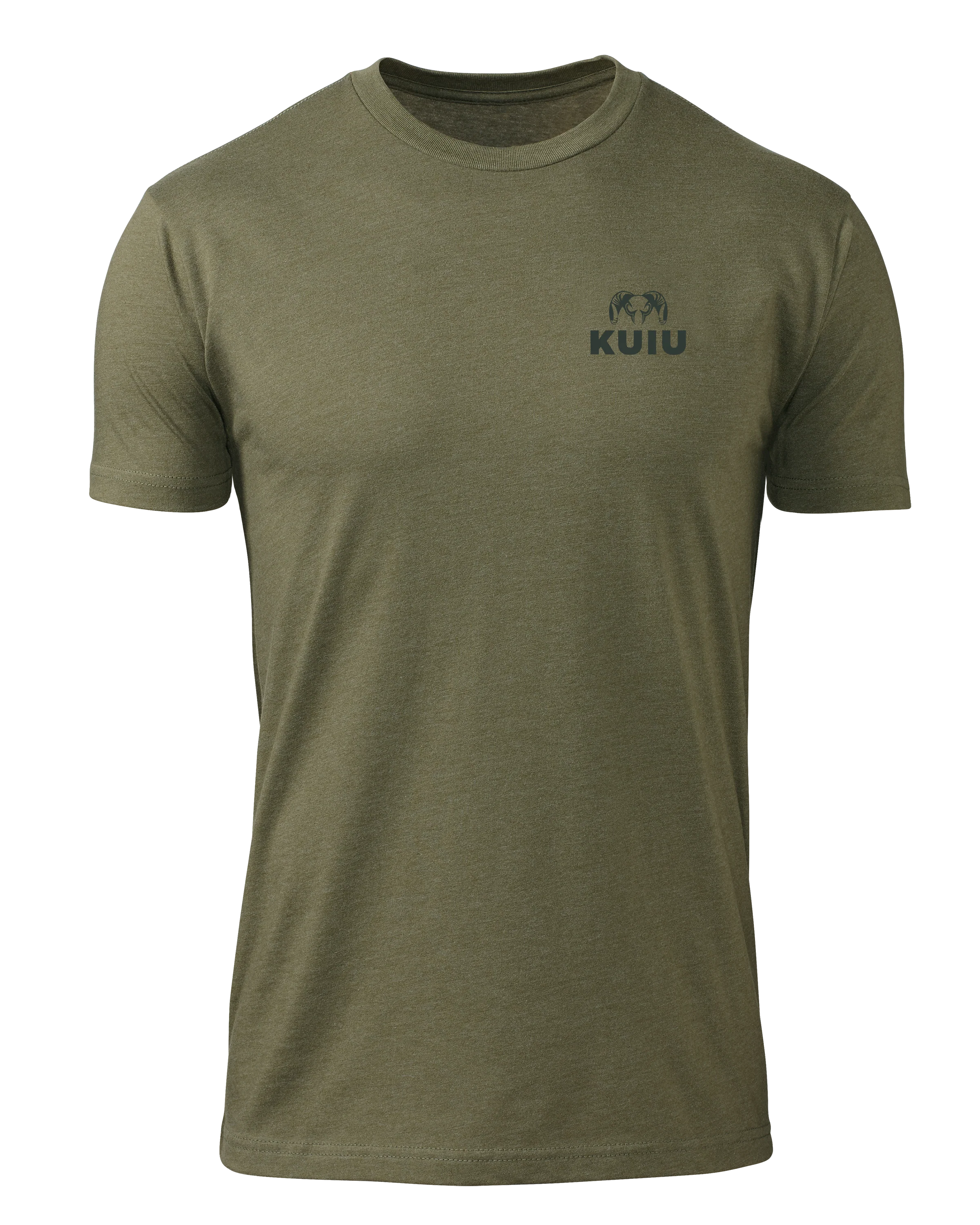 KUIU Here to Hunt Back Logo T-Shirt | Military Green