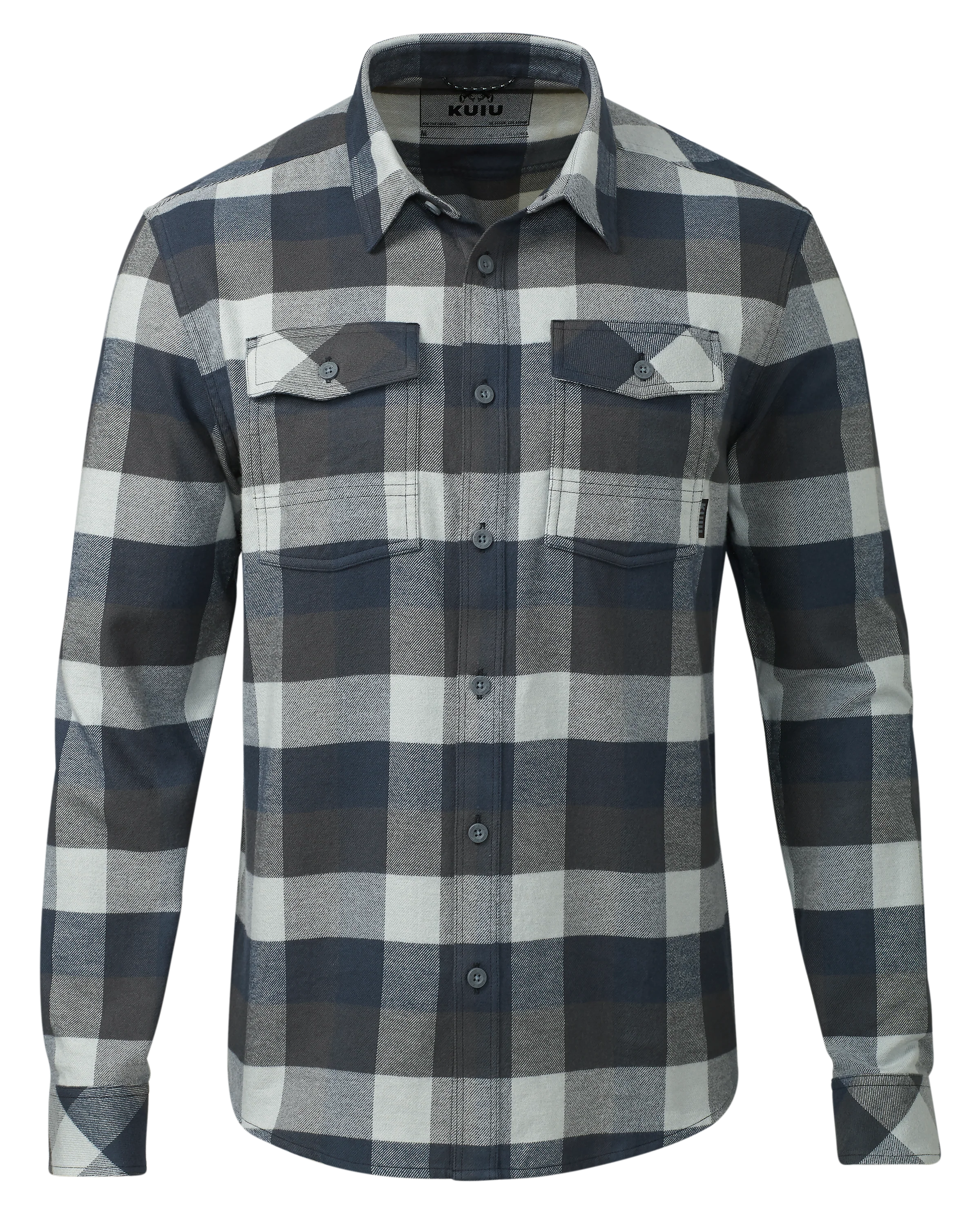 Field Flannel Shirt | Steel Blue Trio