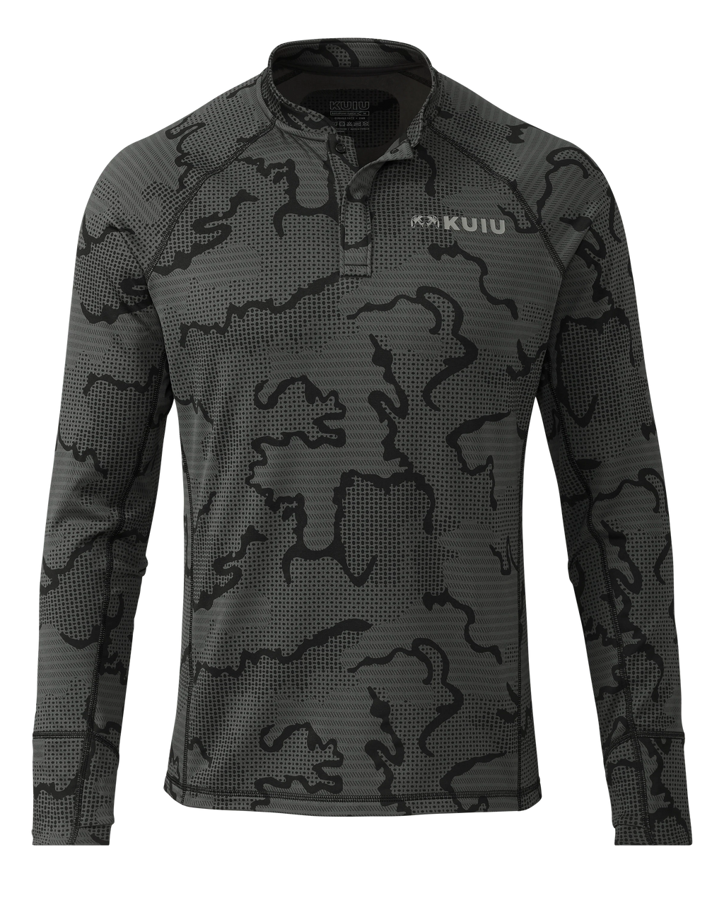 Ridgepoint Fleece Henley | Black Tonal
