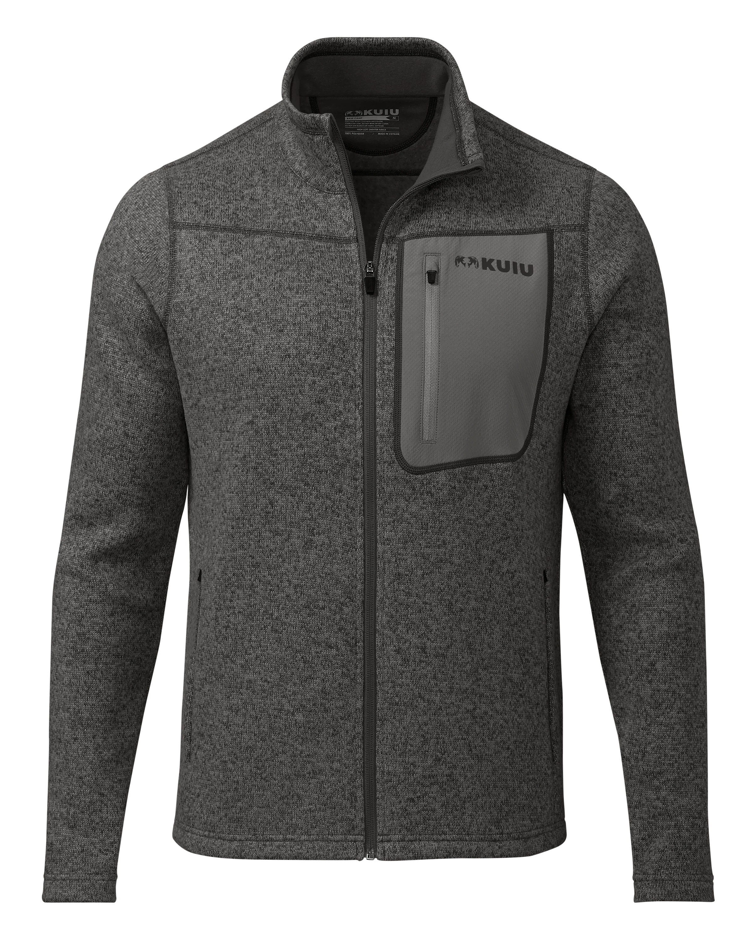 Base Camp Full Zip Sweater | Charcoal Heather