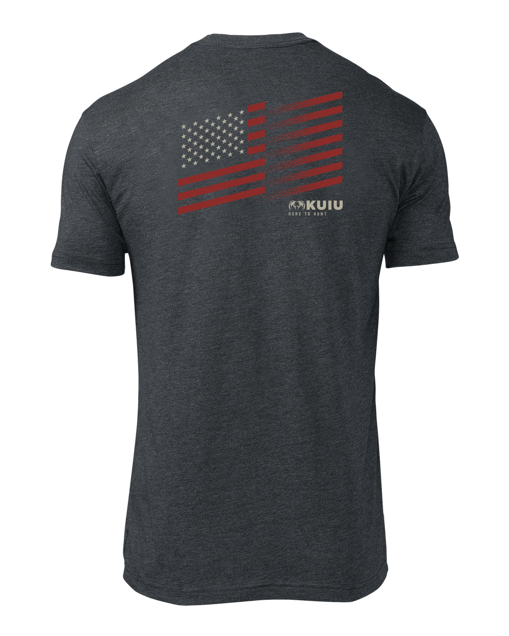 KUIU Retro Flag Fade T-Shirt | Charcoal