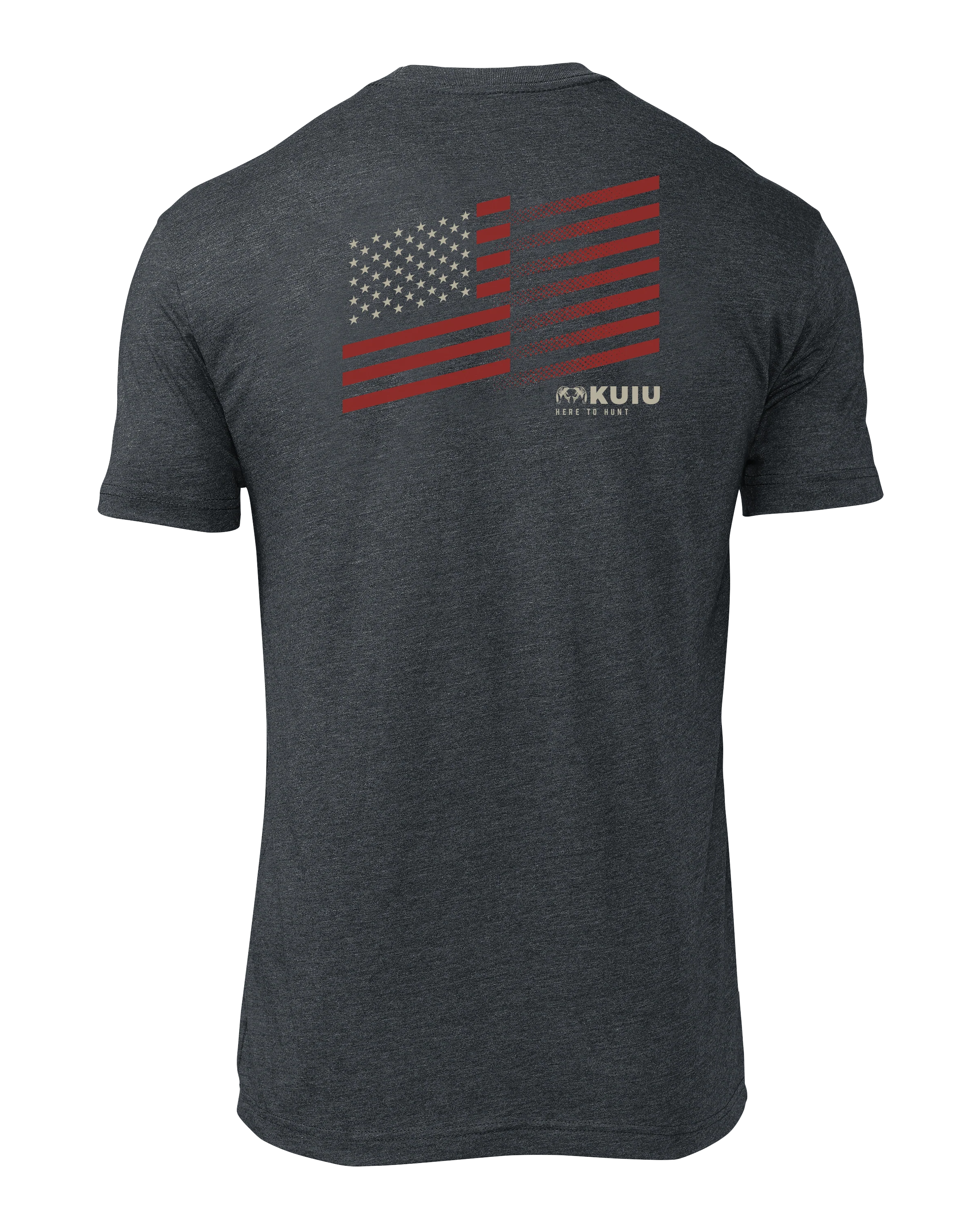 KUIU Retro Flag Fade T-Shirt | Charcoal