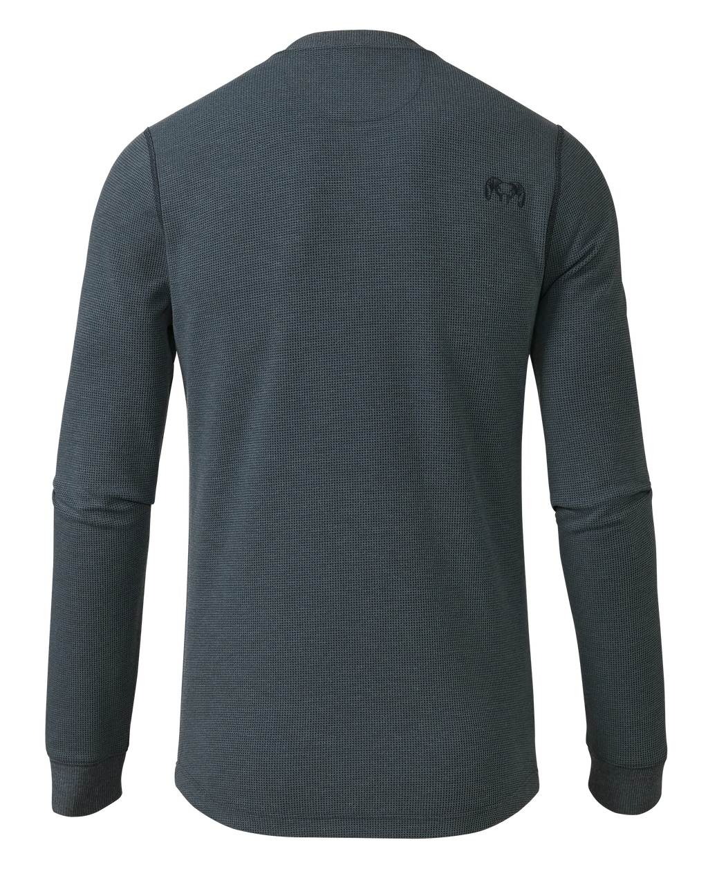 Canyon Waffle Henley | Steel Blue Heather