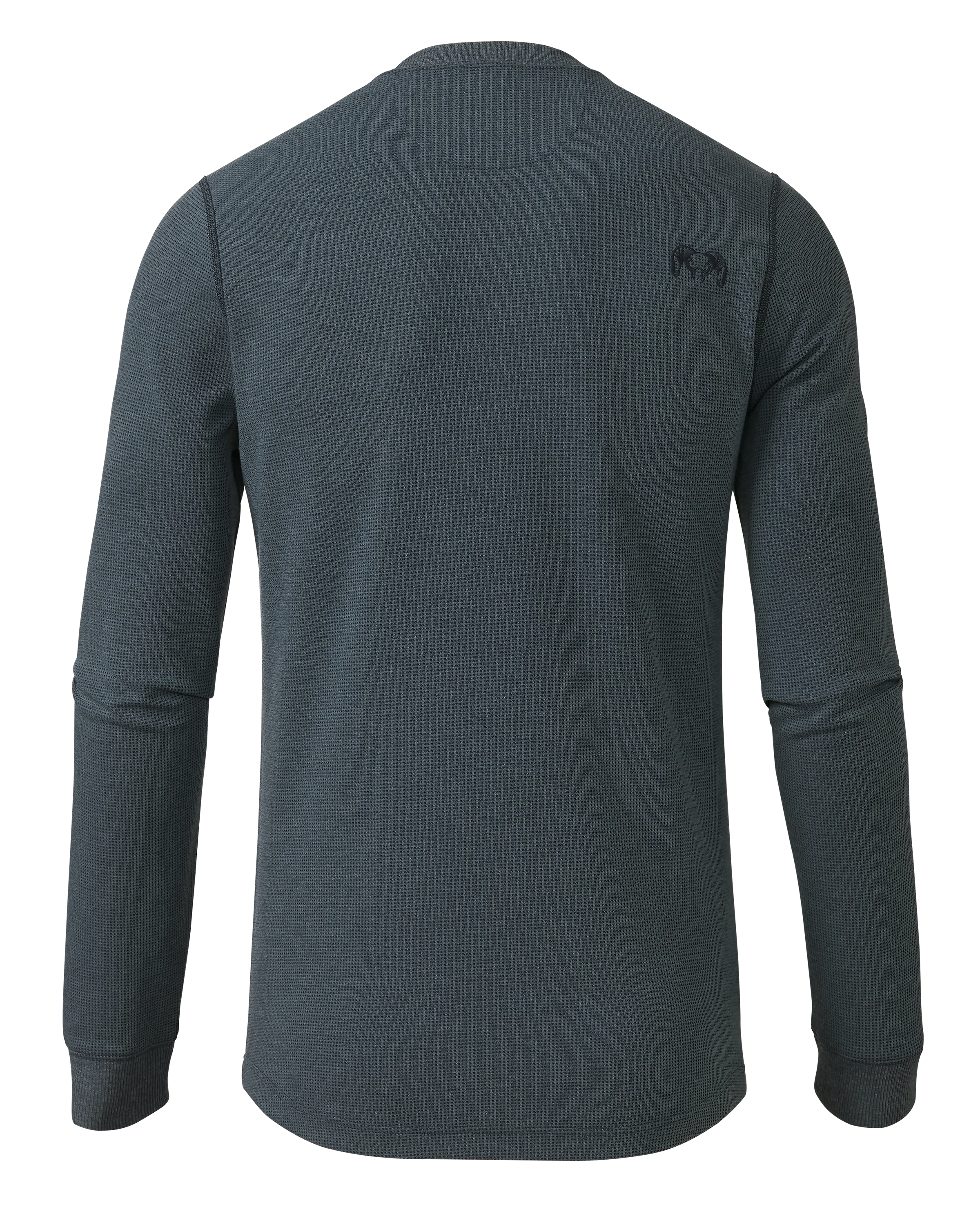 Canyon Waffle Henley | Steel Blue Heather