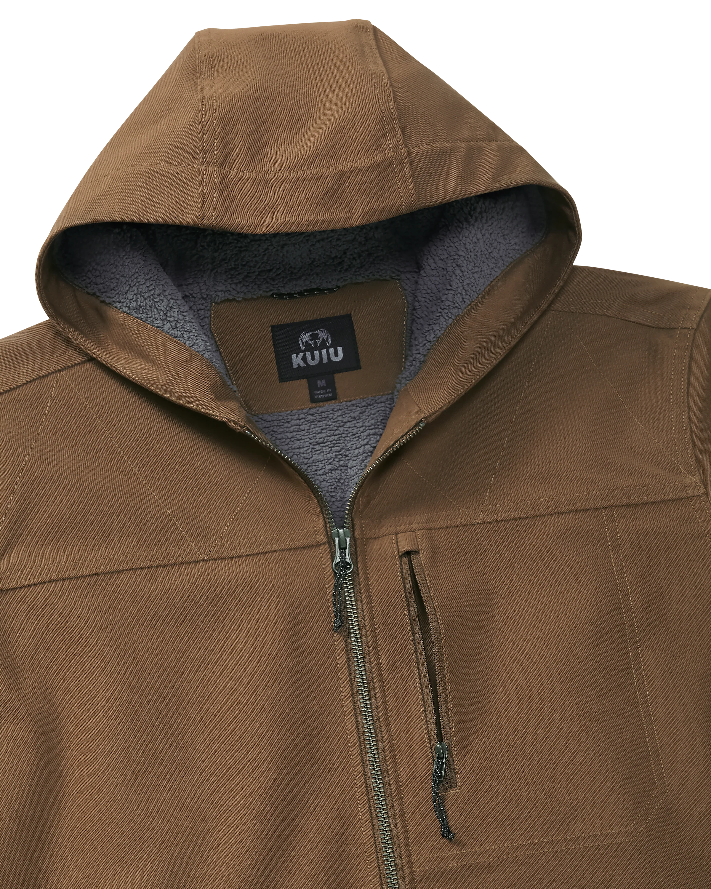 Brawley Hooded Fleece Jacket | Saddle