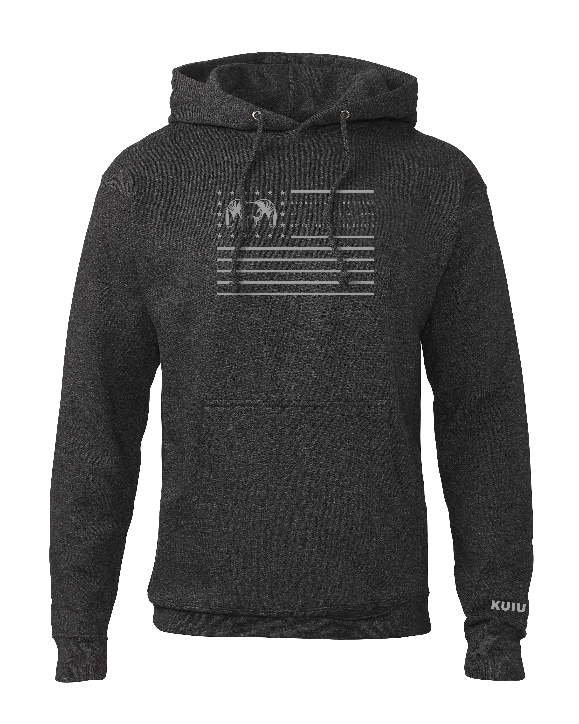 Info Flag Hoodie | Charcoal
