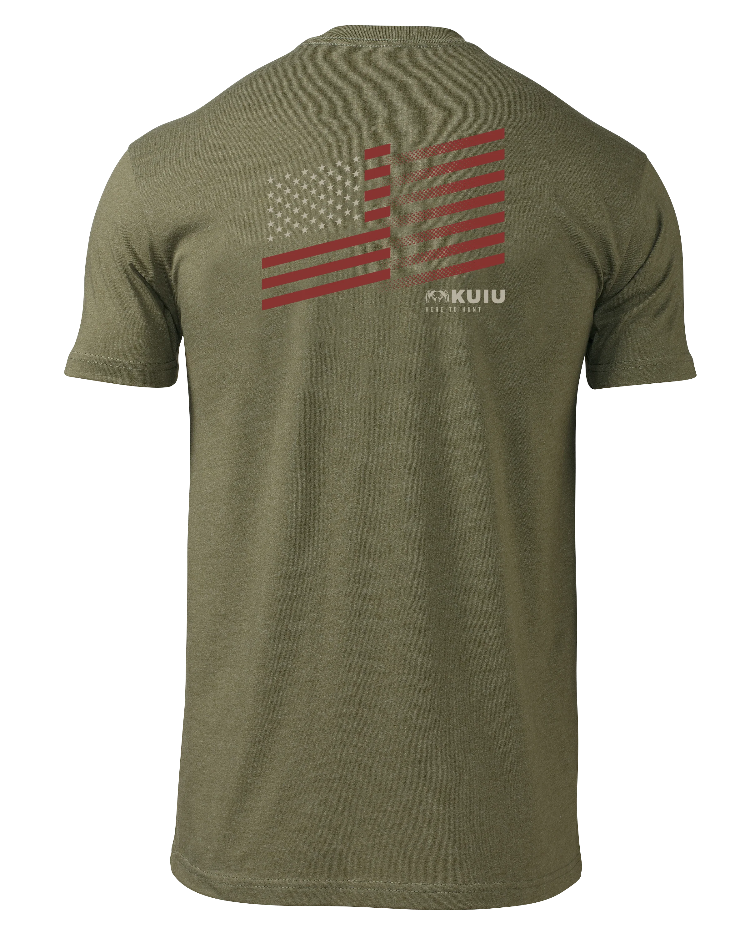 KUIU Retro Flag Fade T-Shirt | Military Green