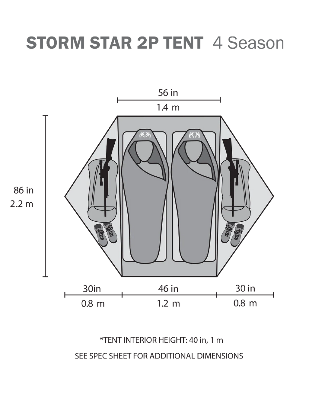Storm Star 2 Person Tent | Major Brown