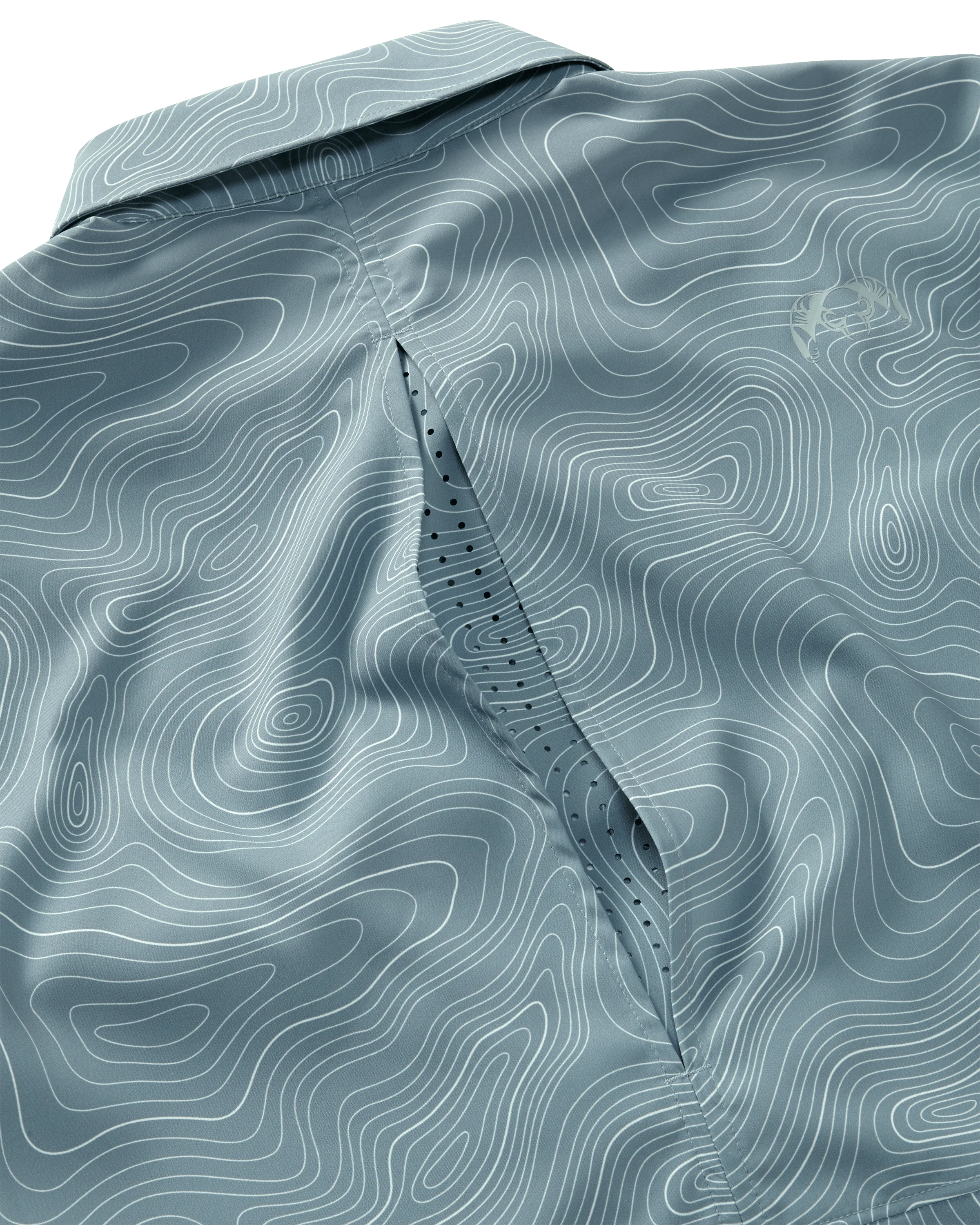 Mesa Vented SS Snap Shirt Topo | Glacier Topo Print