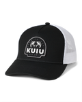 KUIU Here to Hunt Woven Patch Hat | Black/White