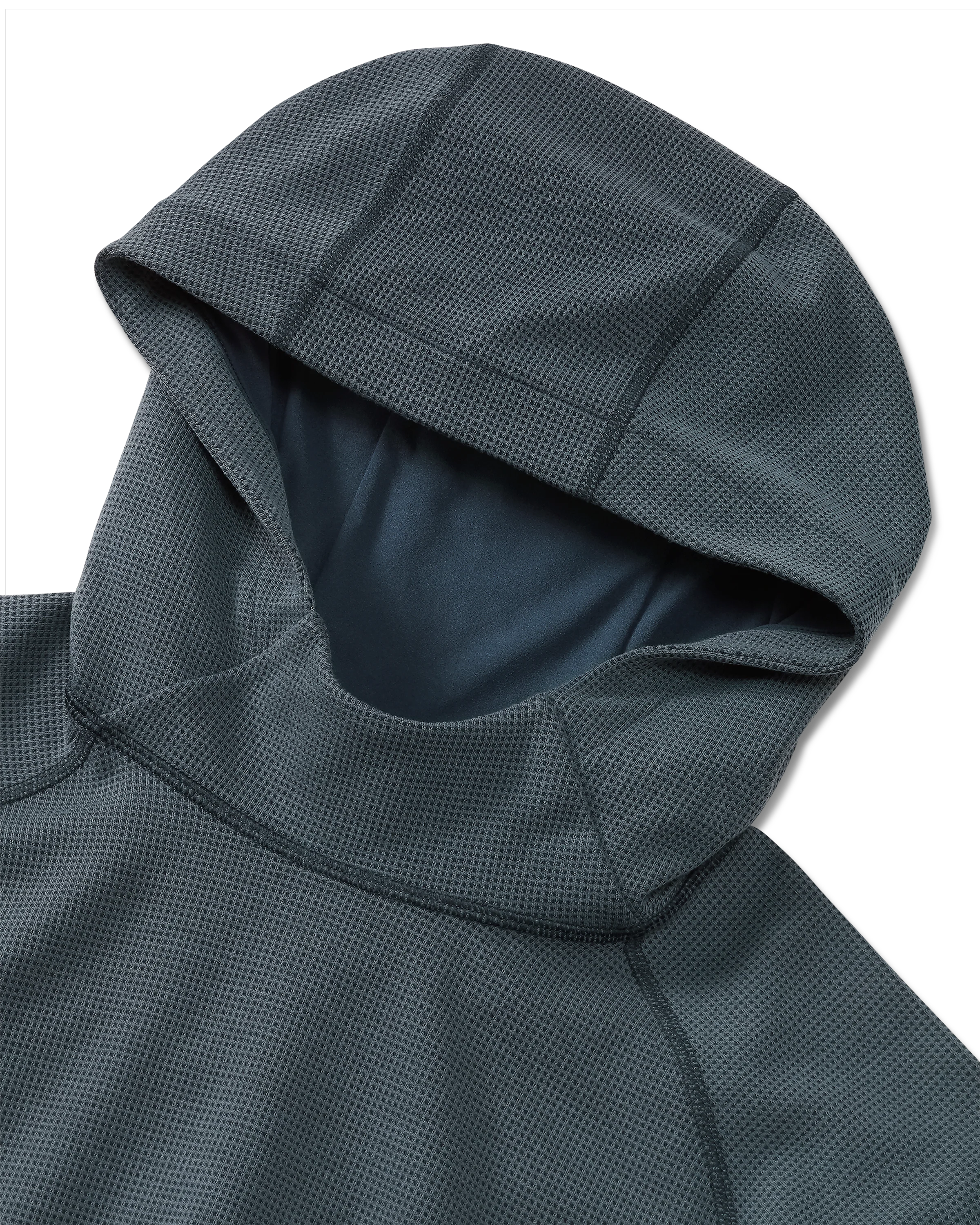 Canyon Waffle Hoodie | Steel Blue Heather