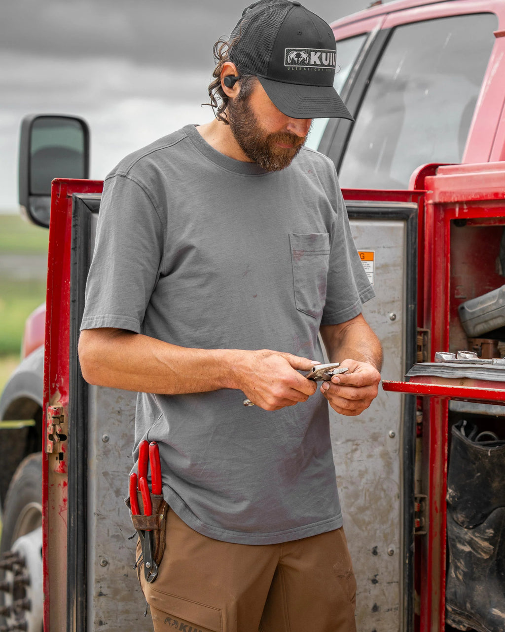 Workgrade SS Pocket Crew | Steel Blue