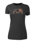 Women's Solid Patriotic Ram T-Shirt | Charcoal