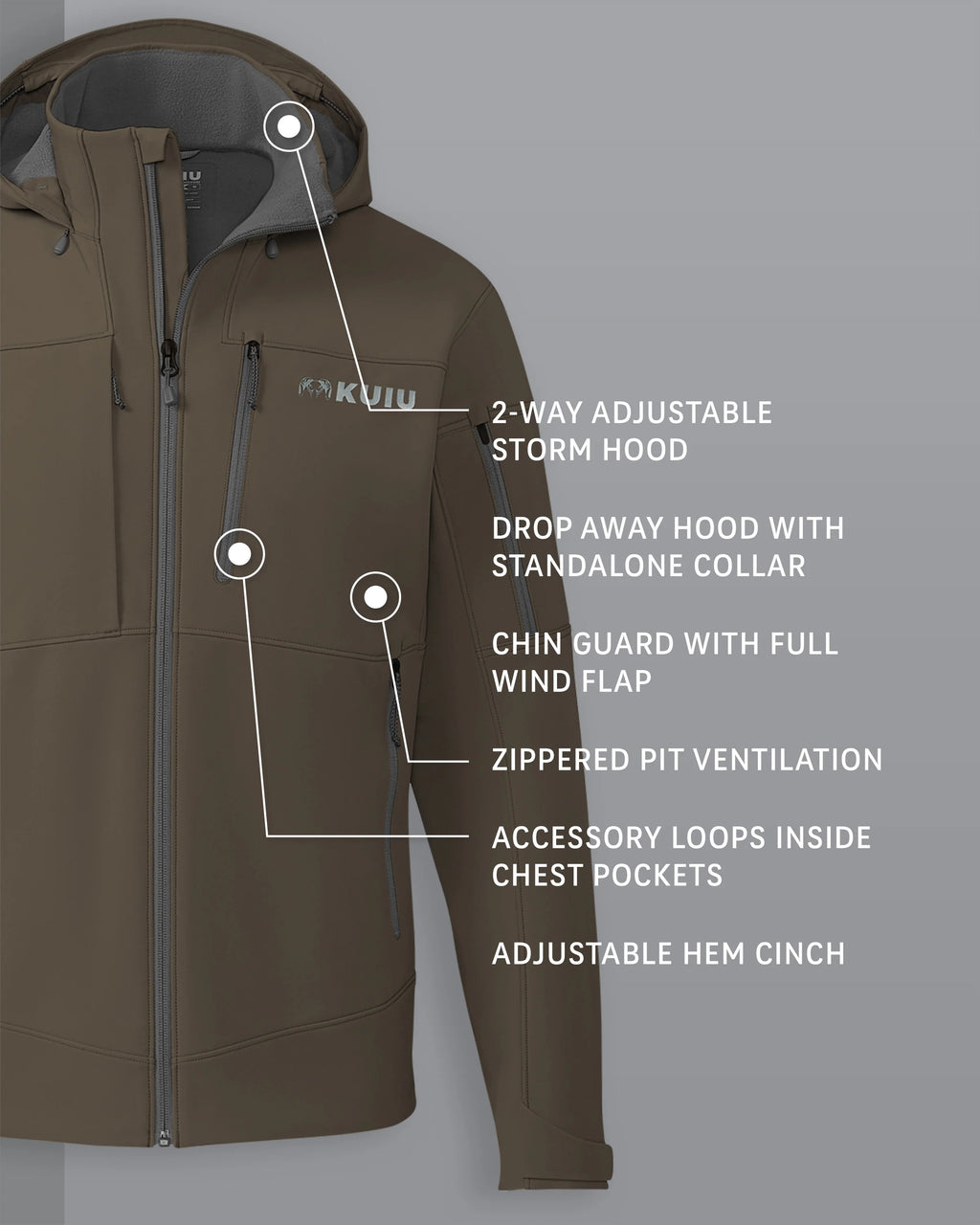 Guide PRO Hooded Jacket | Major Brown
