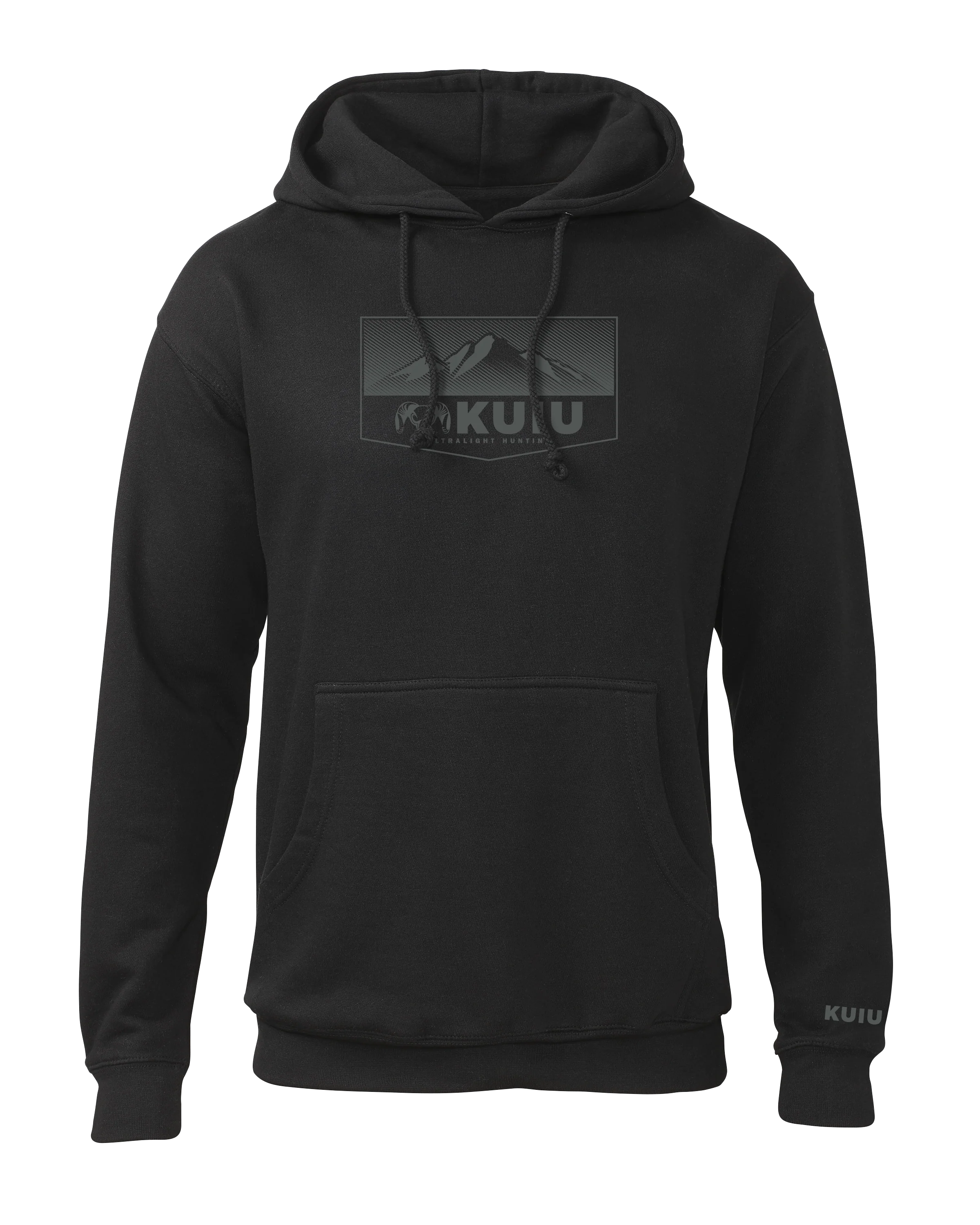 KUIU Ultralight Mountain Logo Hoodie | Black