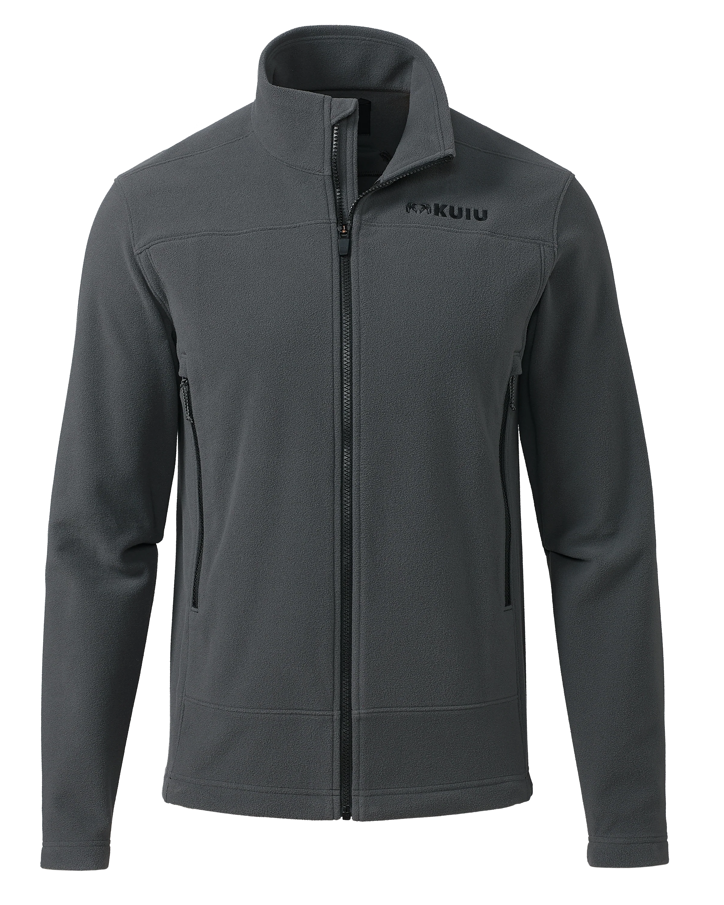 Border Fleece Full Zip | Gunmetal
