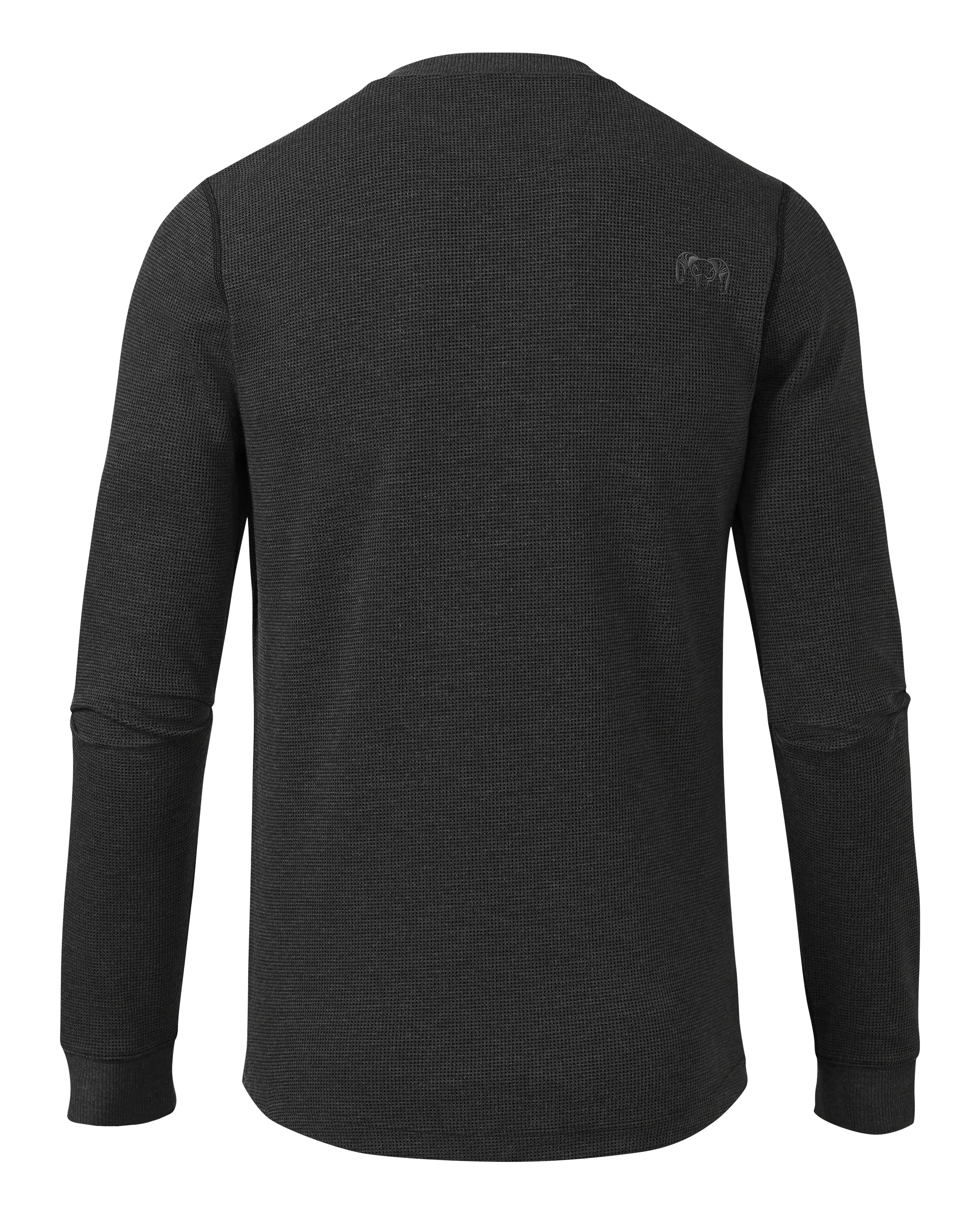 Canyon Waffle Henley | Black Heather