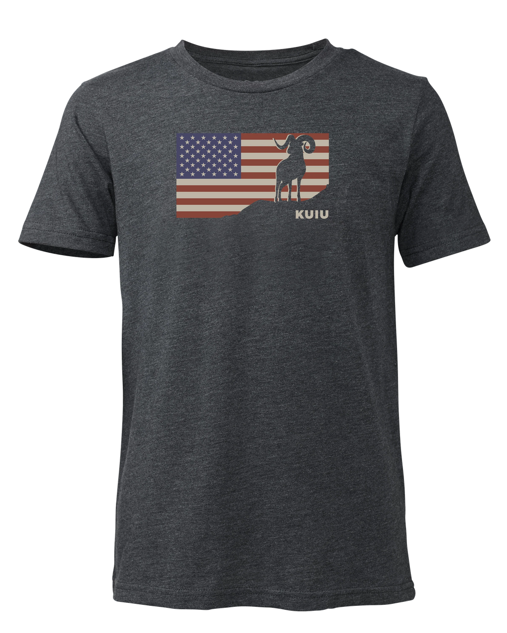 Youth Ram Flag T-Shirt | Charcoal