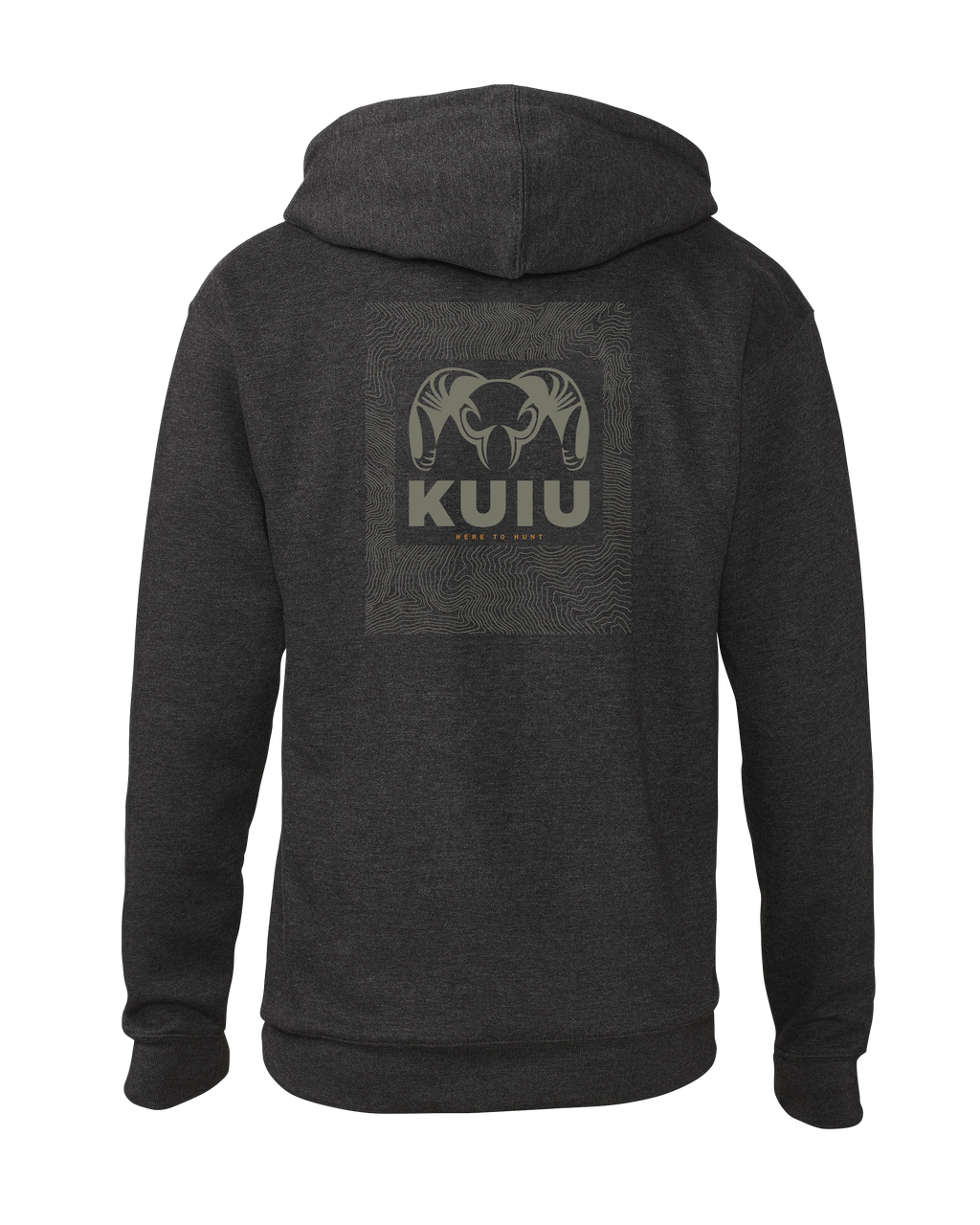 KUIU Topo Back Logo Hoodie | Charcoal