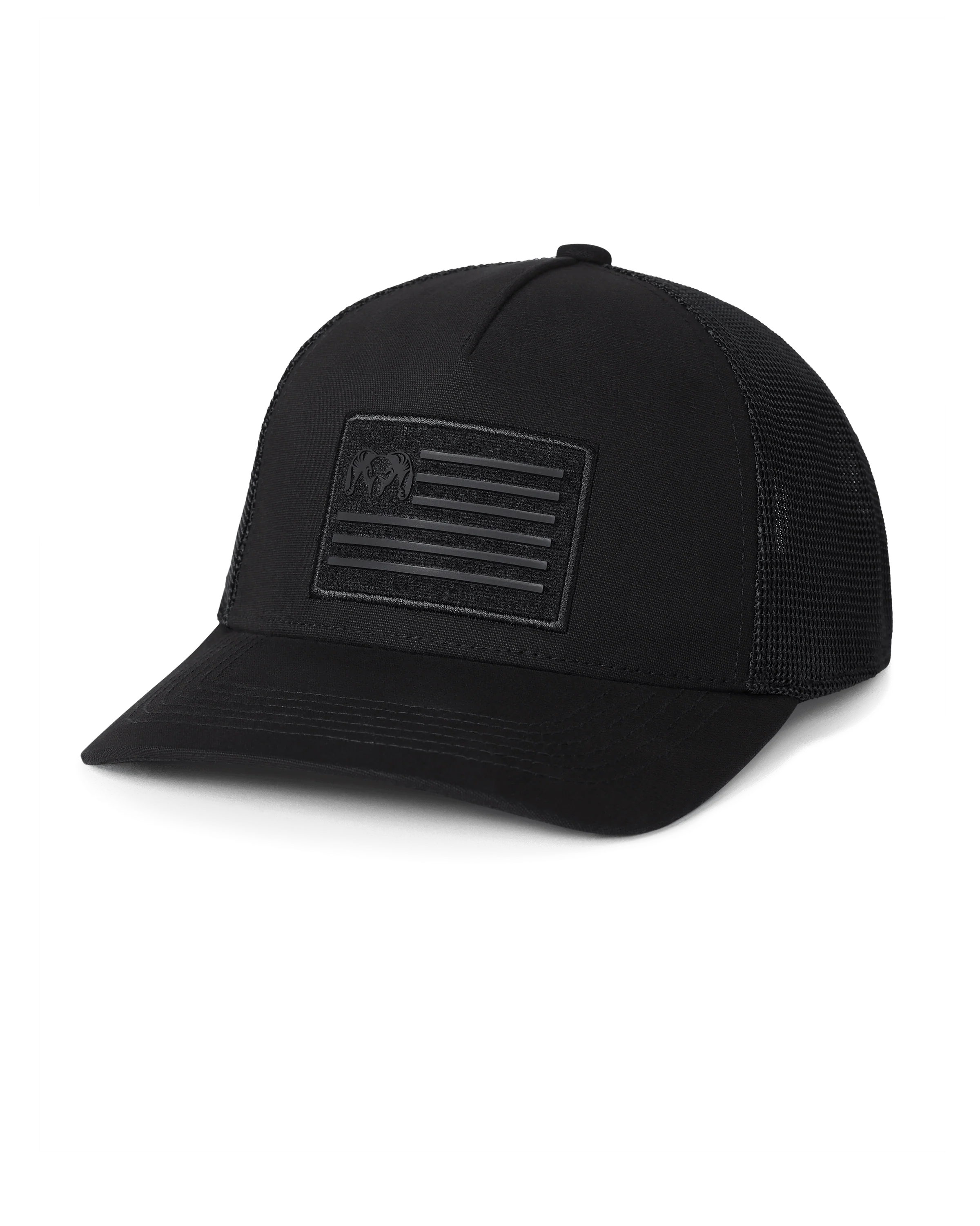Welded Flag Patch Hat | Black/Black