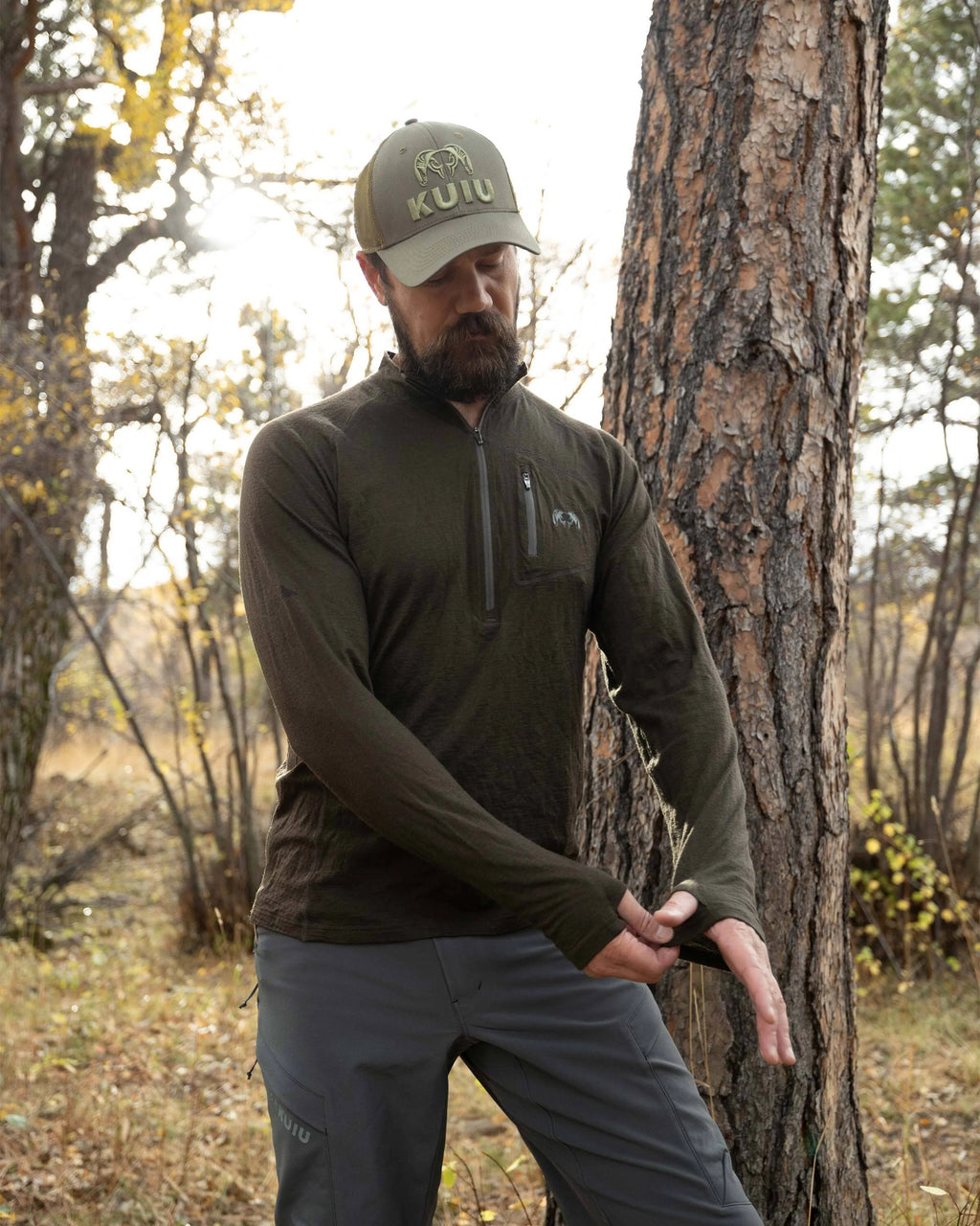 ULTRA Merino 145 Zip-T Hunting Shirt | Gunmetal