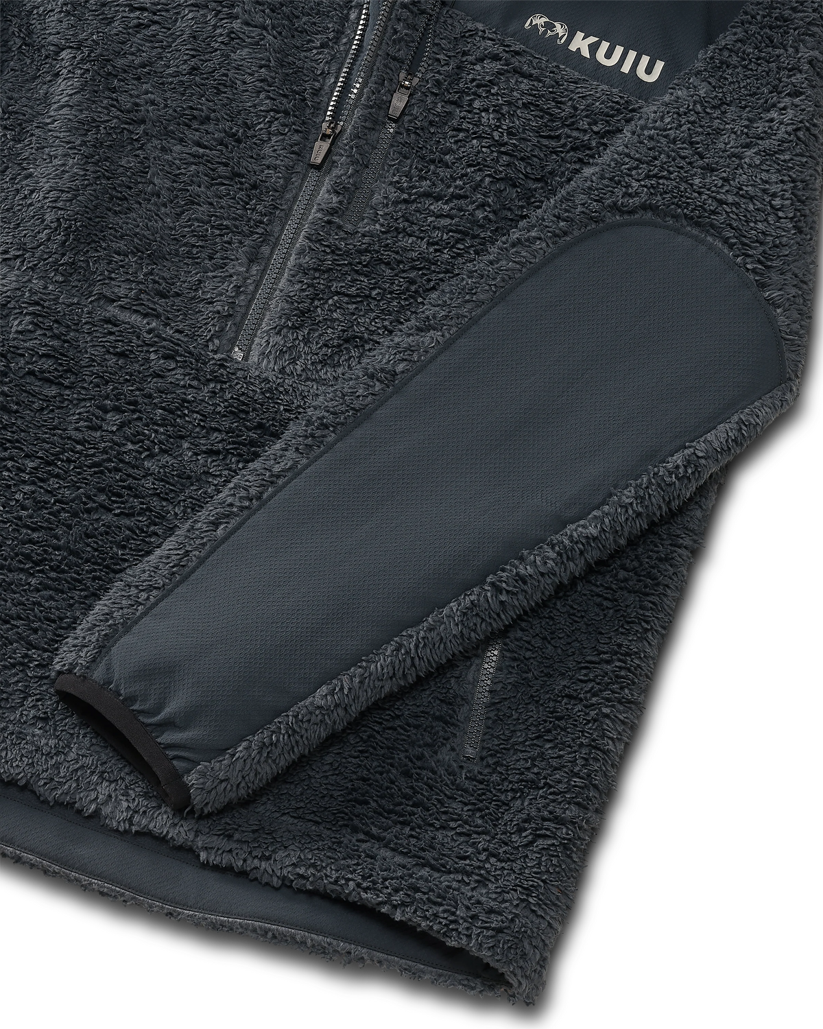 Sherpa Fleece Zip Pullover | Nightfall