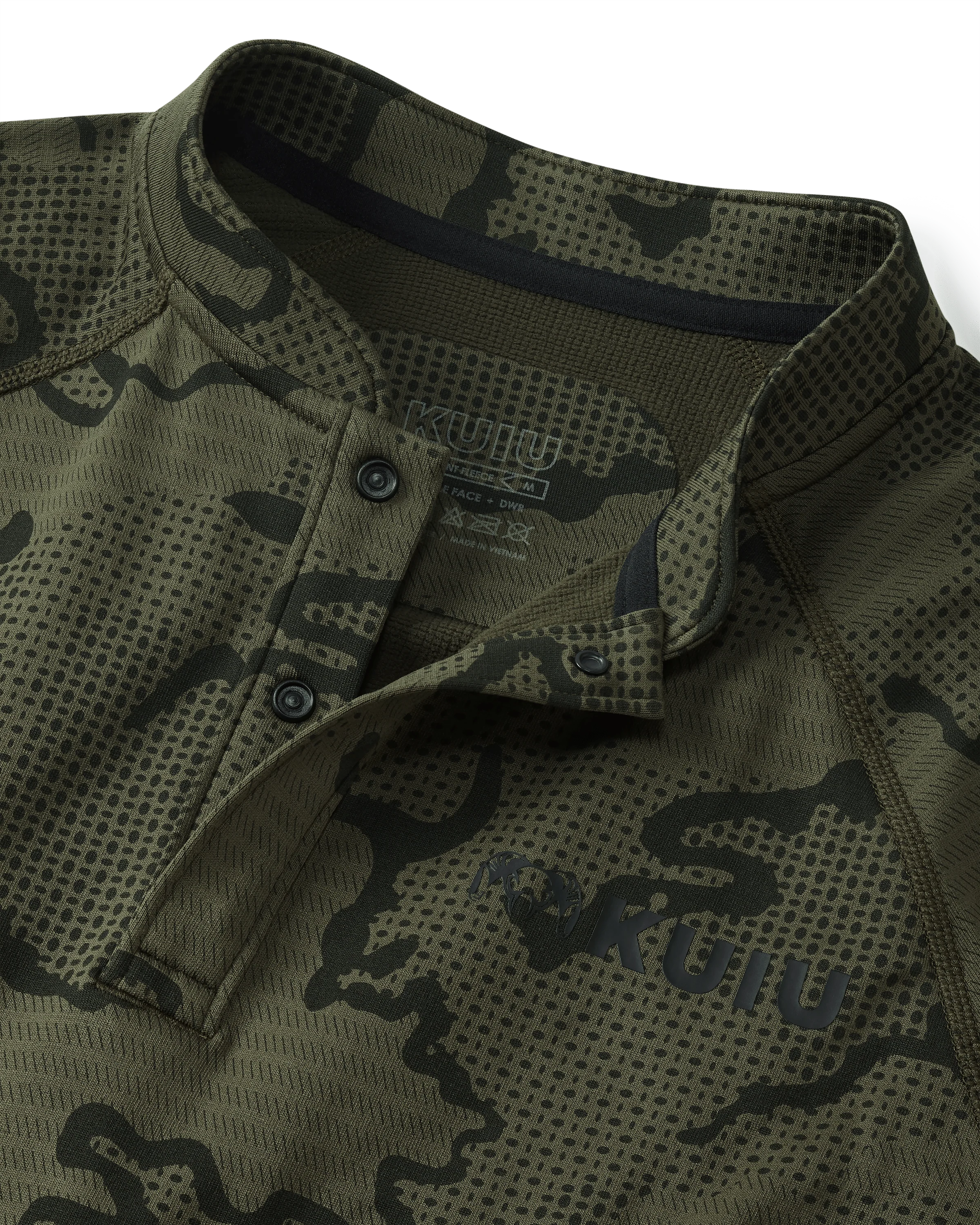 Ridgepoint Fleece Henley | Olive Tonal
