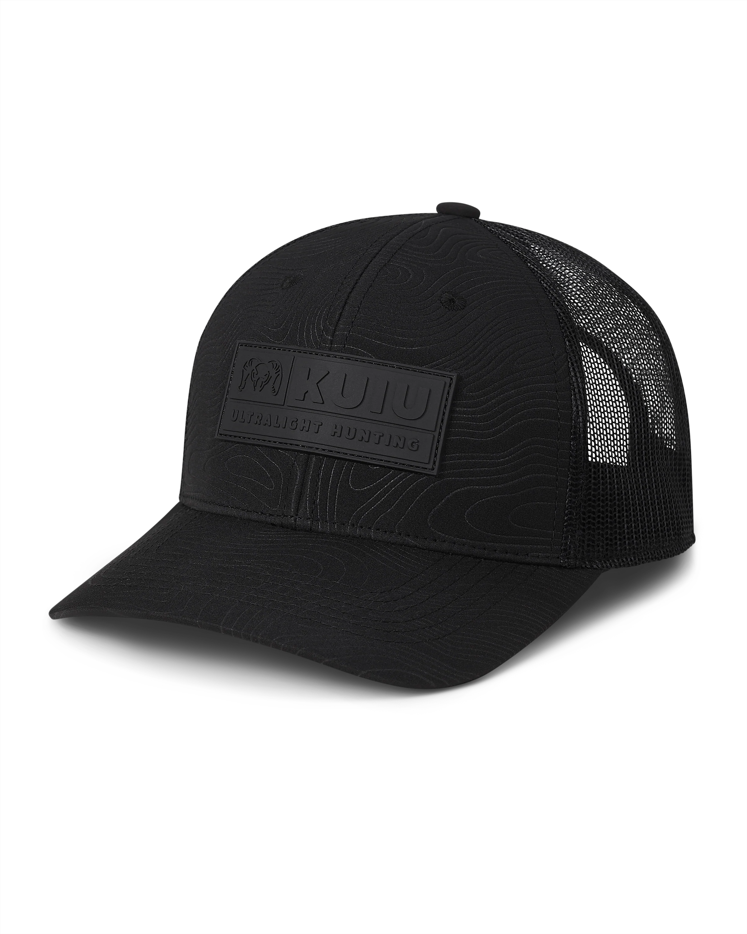 KUIU Topo Patch Hat | Black/Black