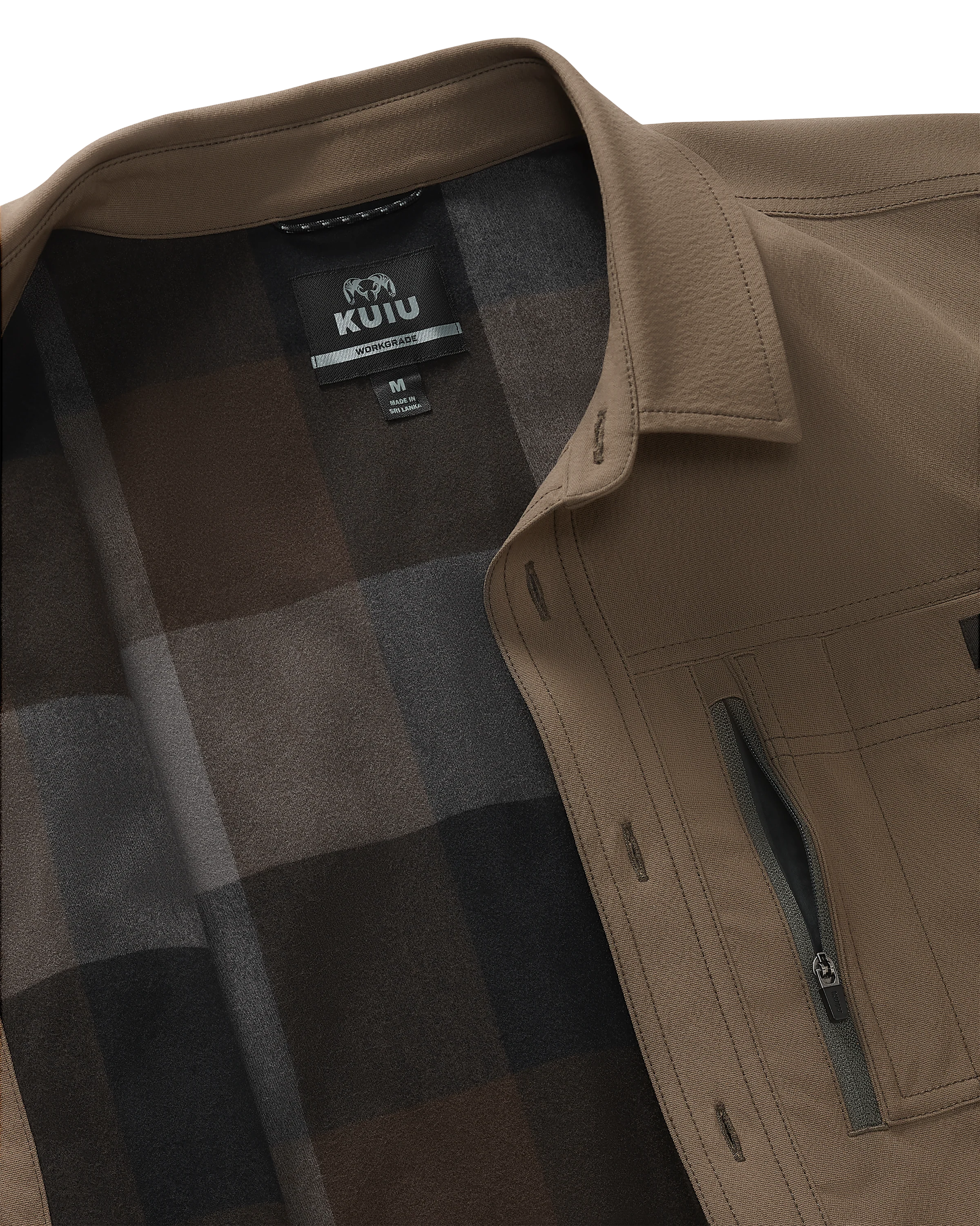 Motive Flannel Lined Shirt Jacket | Major Brown
