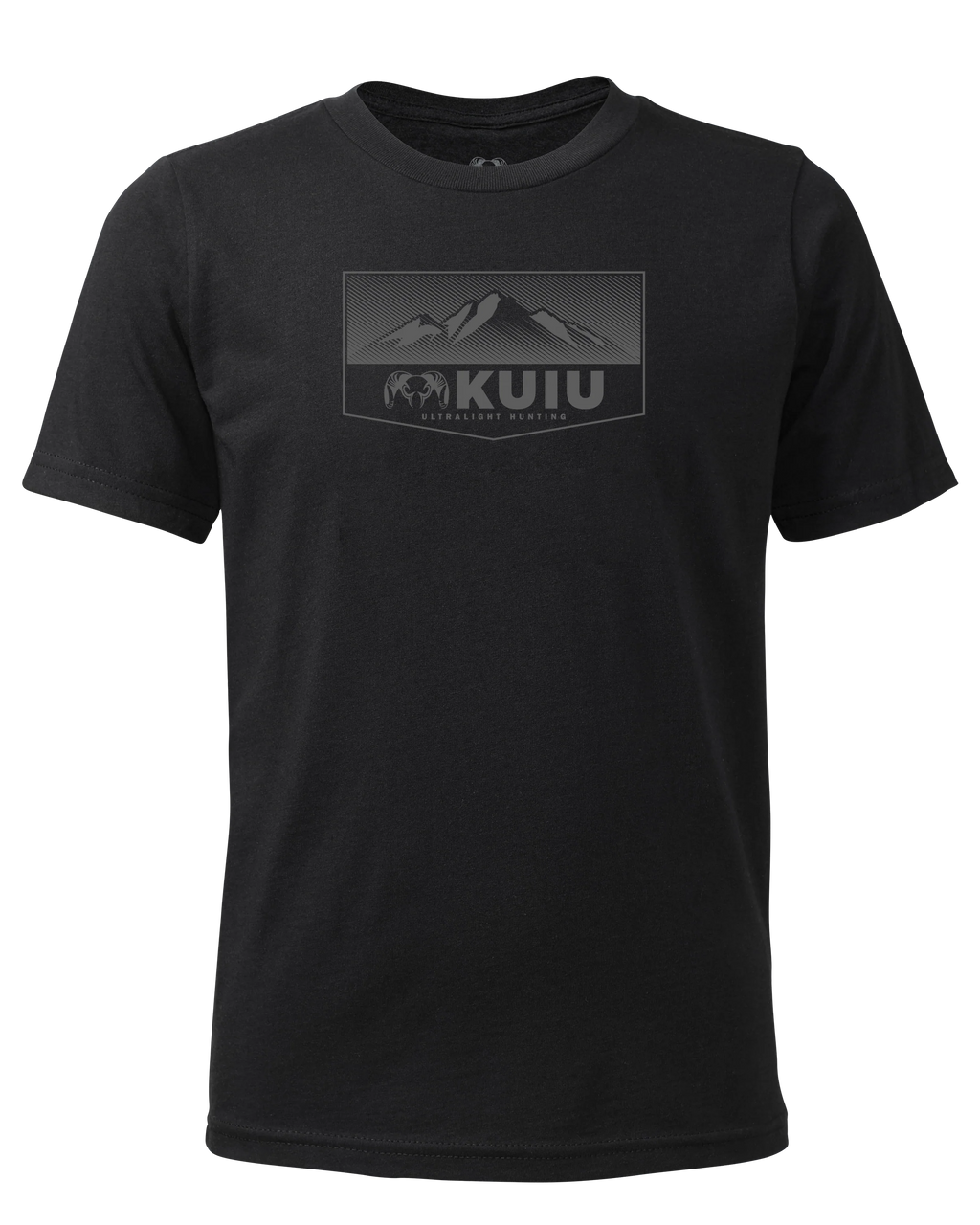 Youth Ultralight Mountain Logo T-Shirt | Black
