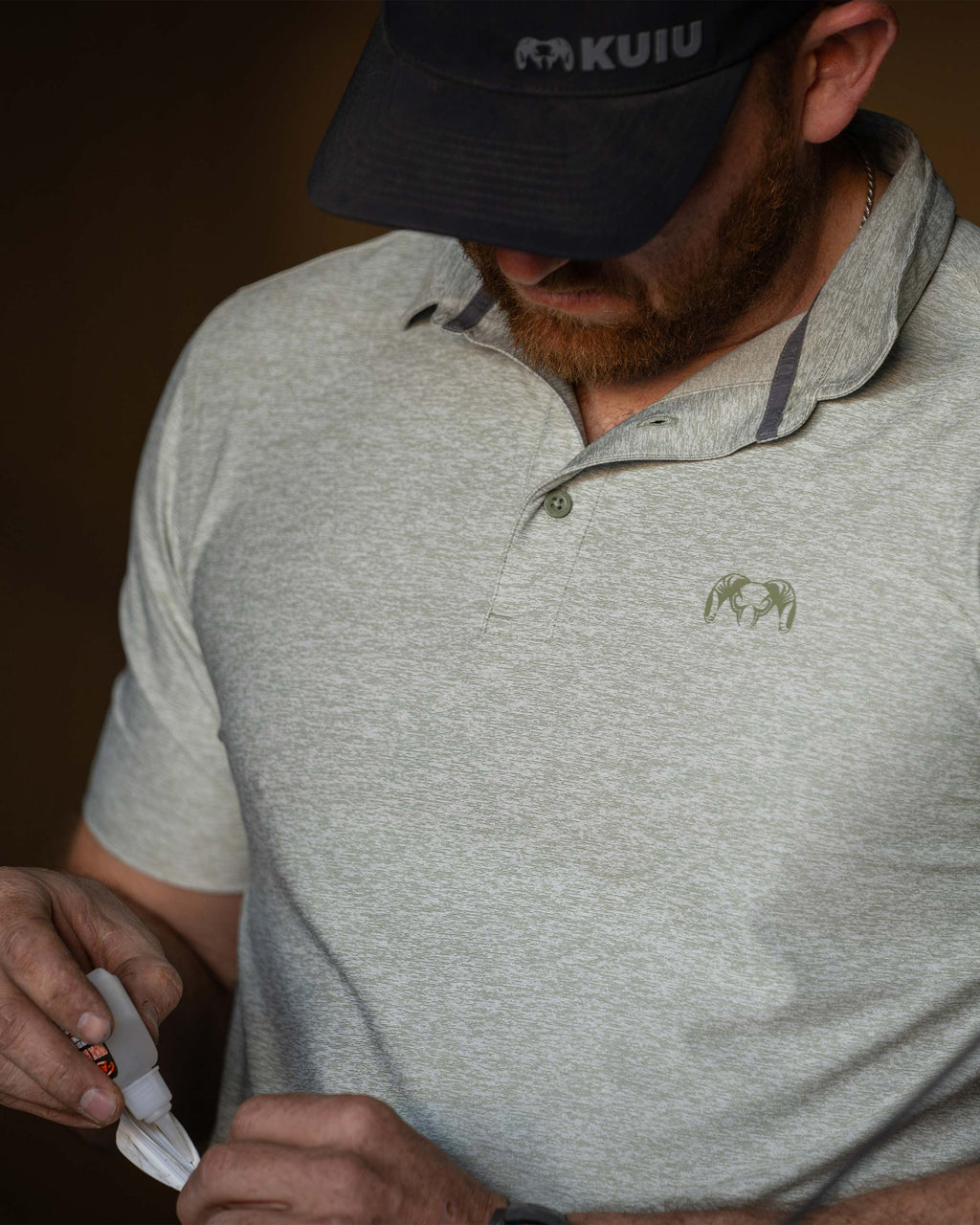 KUIU Performance Polo | Heather Buckbrush
