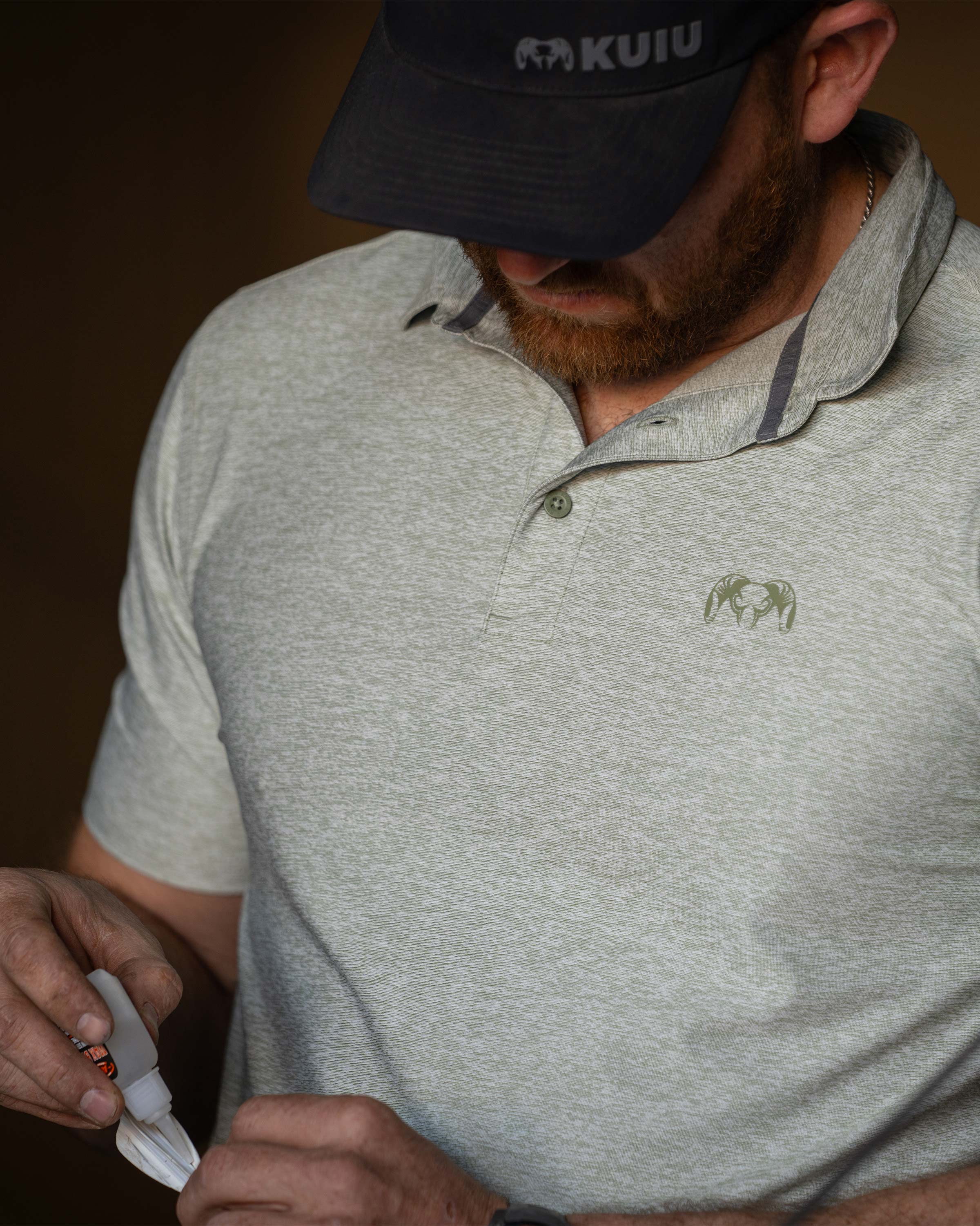 KUIU Performance Polo | Heather Buckbrush