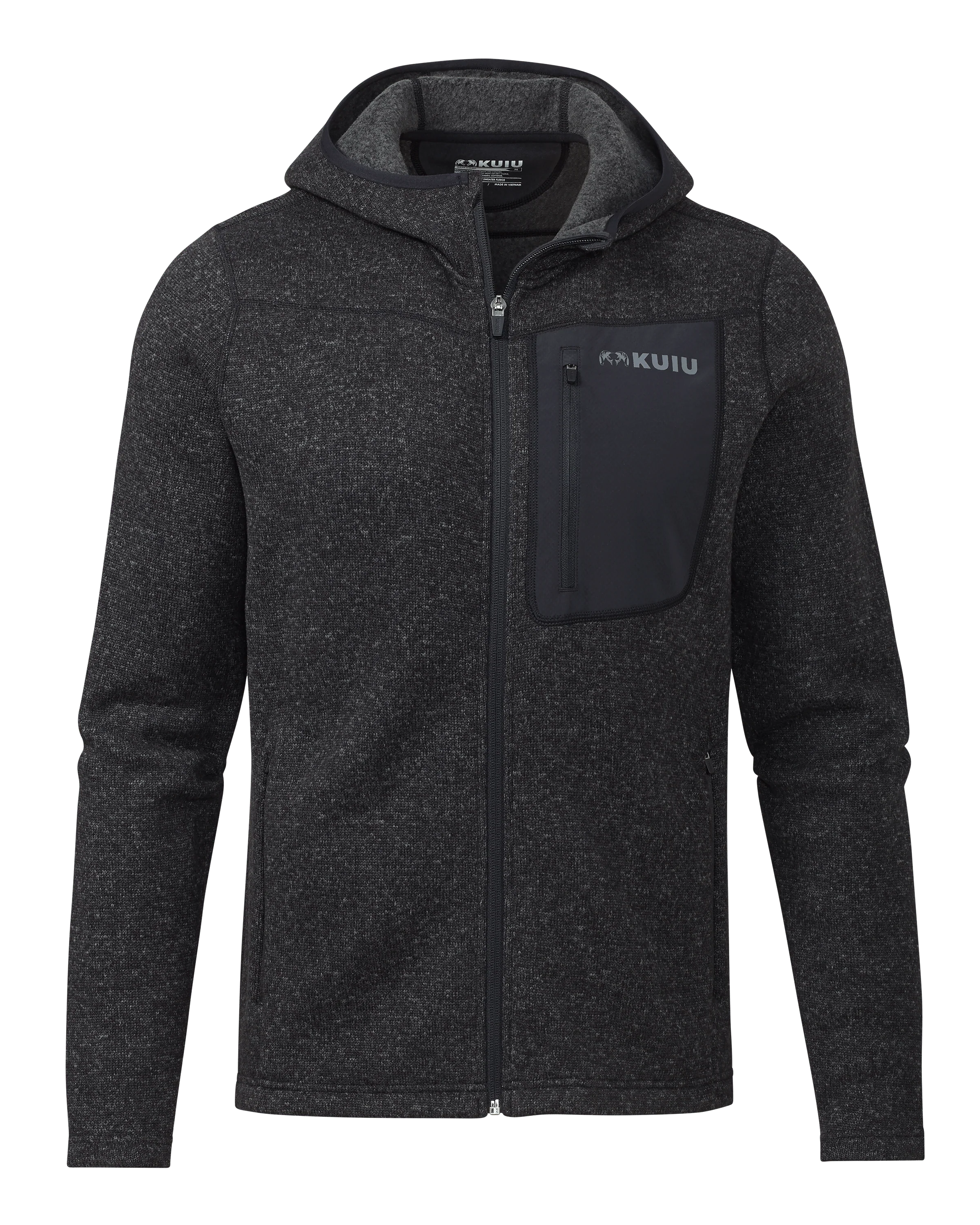 Base Camp Hooded Sweater | Heather Black
