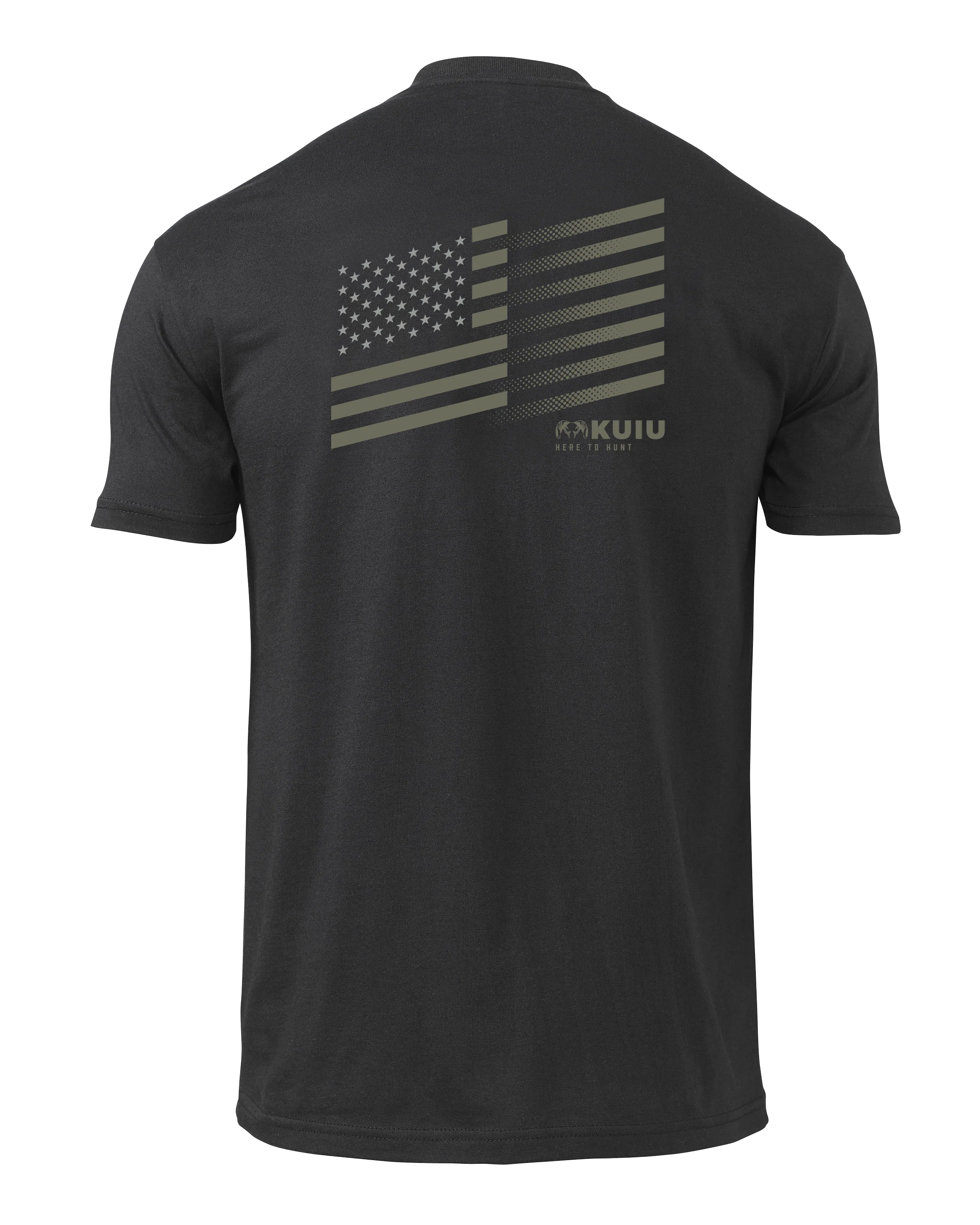 KUIU Solid Flag Fade T-Shirt | Black